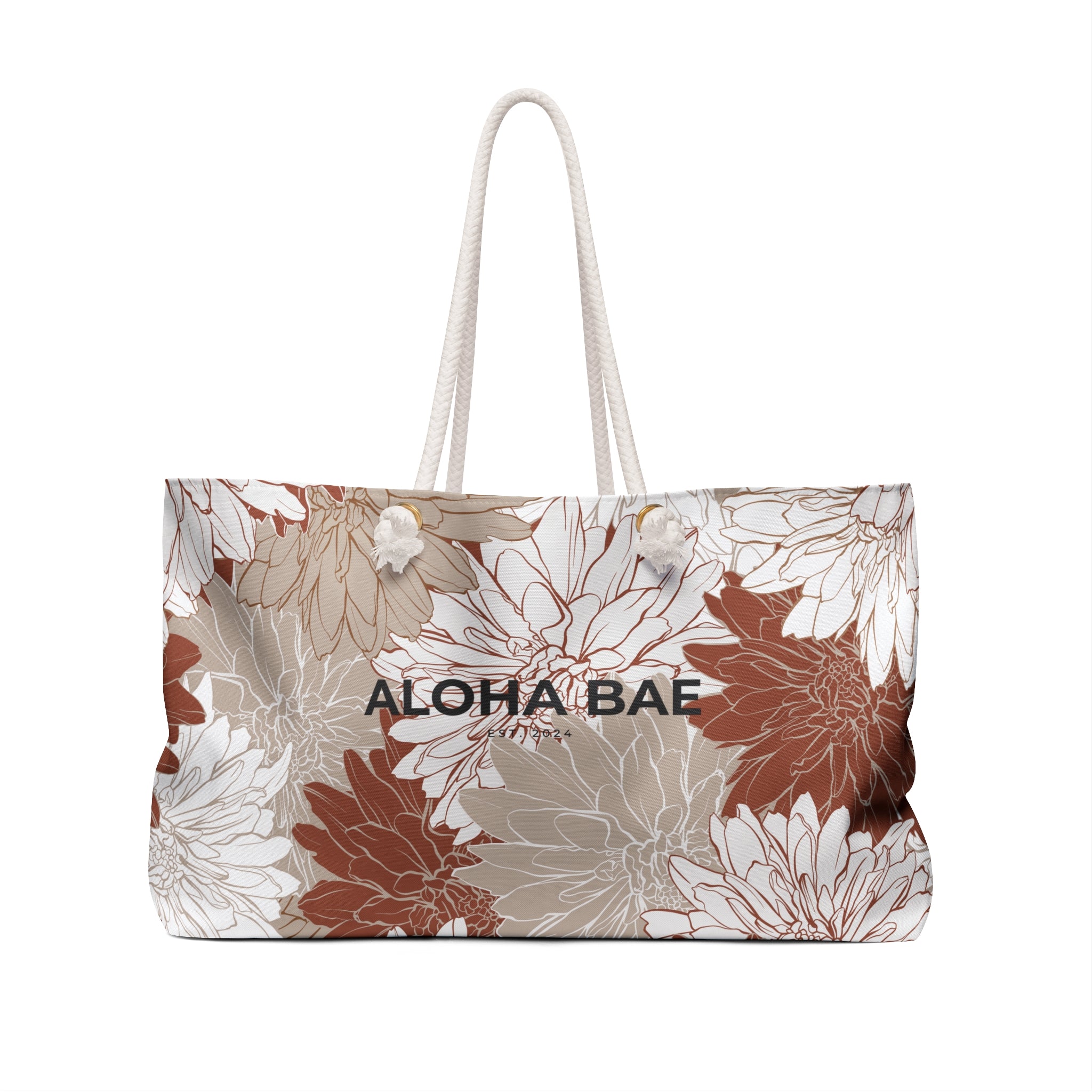 Red Florals Aloha Bae Weekender Bag-Bags-alohabae