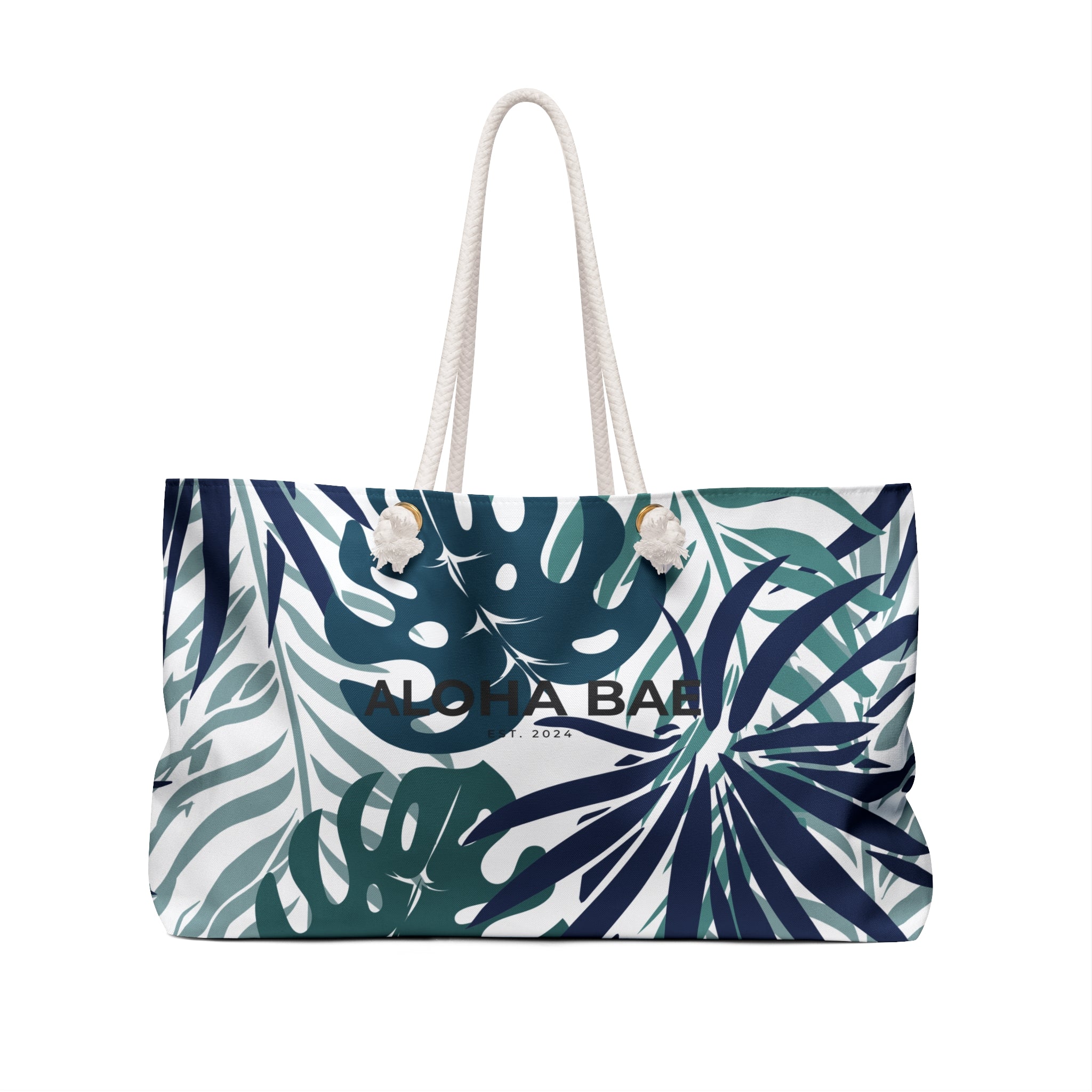 Sea Green Tropics Aloha Bae Weekender Bag-Bags-alohabae