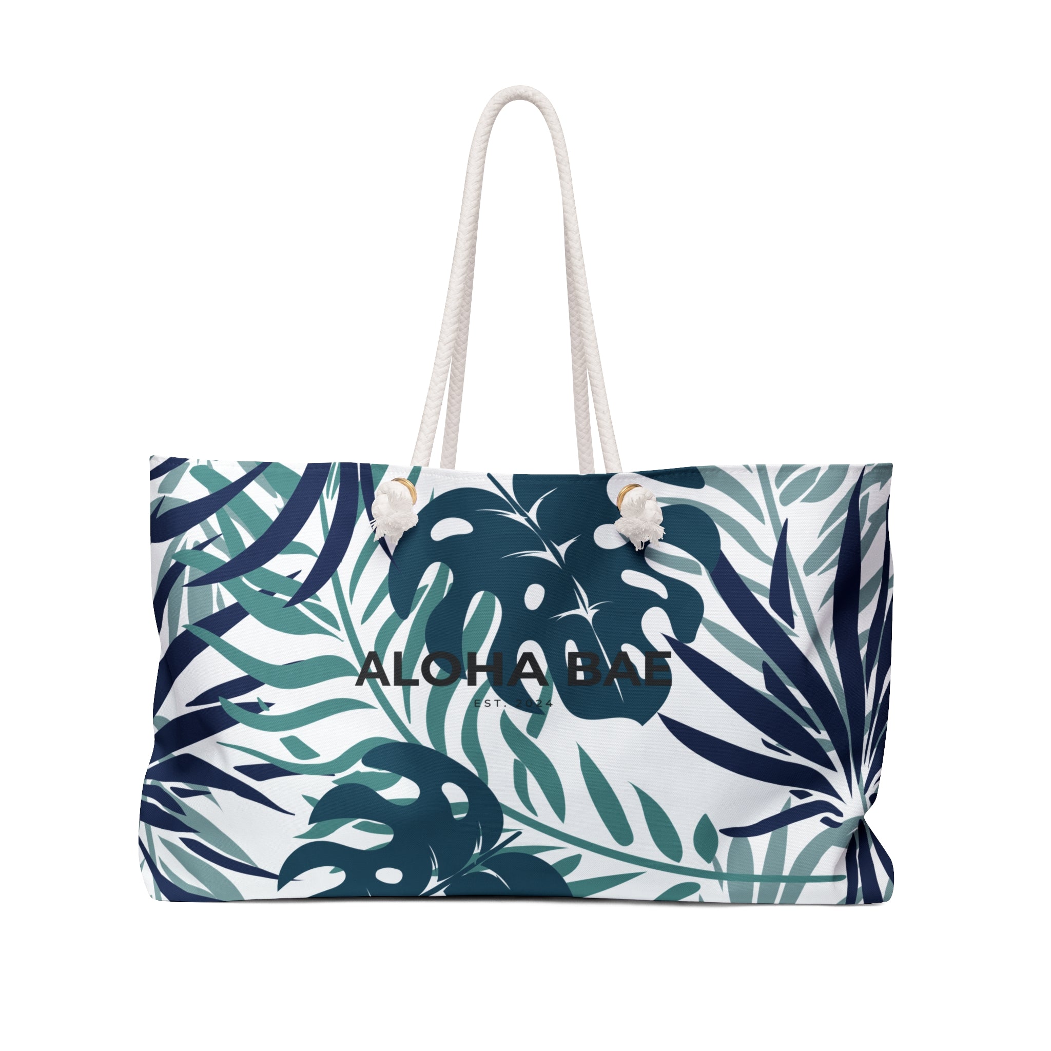 Sea Green Tropics Aloha Bae Weekender Bag-Bags-alohabae