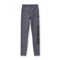 High-Waist 'Aloha Bae' Gray Activewear Leggings-Activewear-alohabae