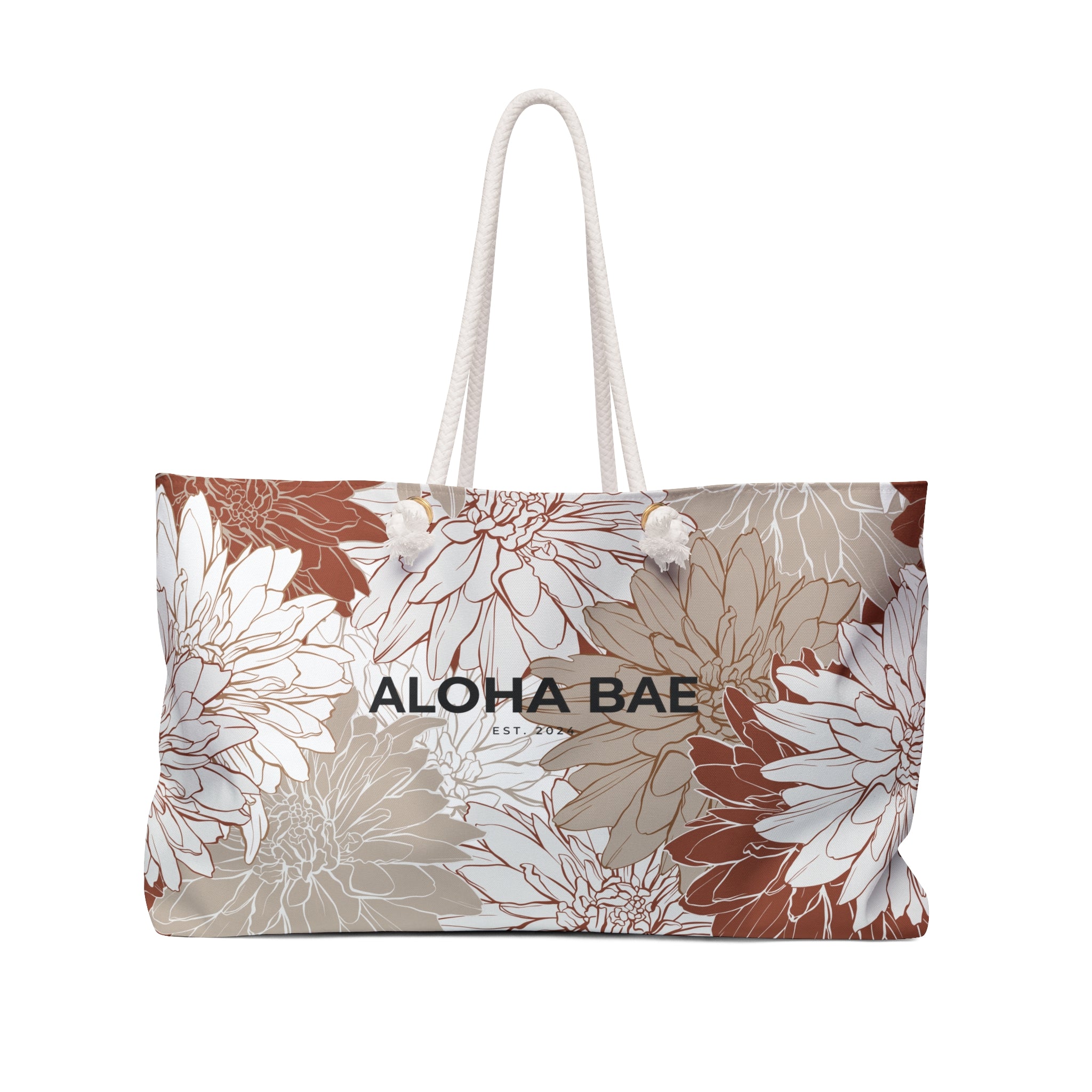 Red Florals Aloha Bae Weekender Bag-Bags-alohabae