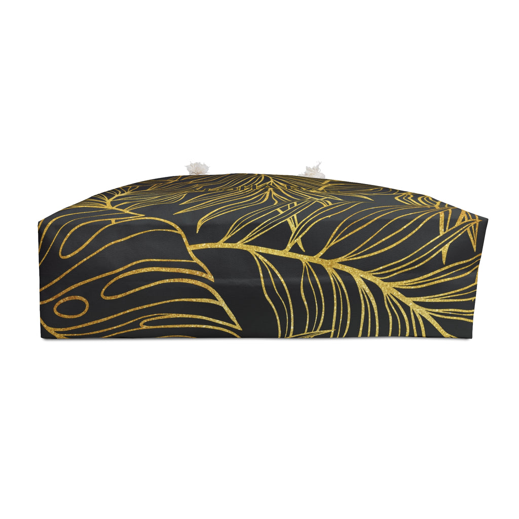 Gold Monstera Aloha Bae Weekender Bag-Bags-alohabae