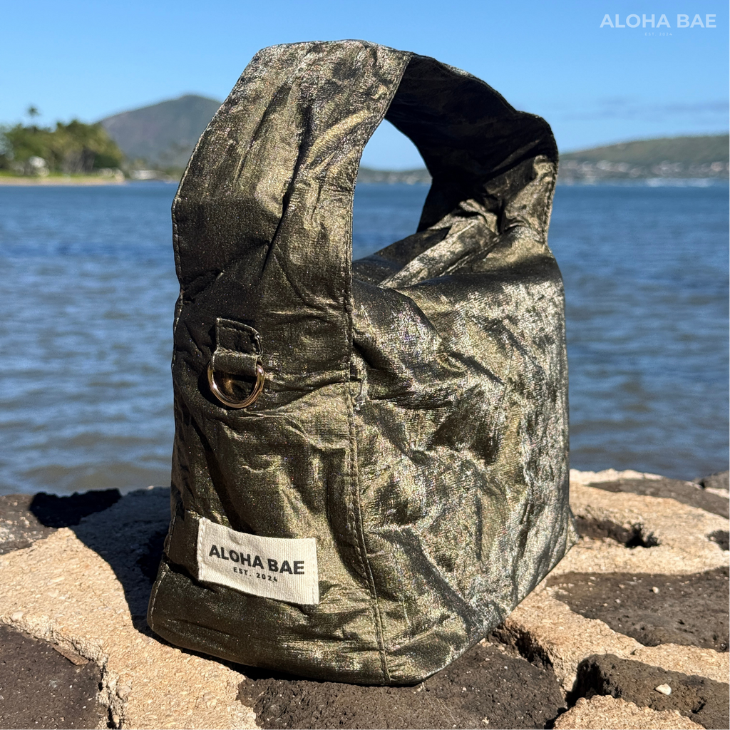 Aloha Bae Maritime Pine Hobo Bag by alohabae showing a stylish shoulder bag with maritime pine pattern and soft leather accents.
