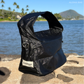 Aloha Bae matte black hobo bag with a slouchy silhouette, featuring a single shoulder strap and minimalist design.
