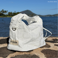 Aloha Bae white plaid hobo bag with adjustable strap and spacious interior, featuring a stylish and casual design.