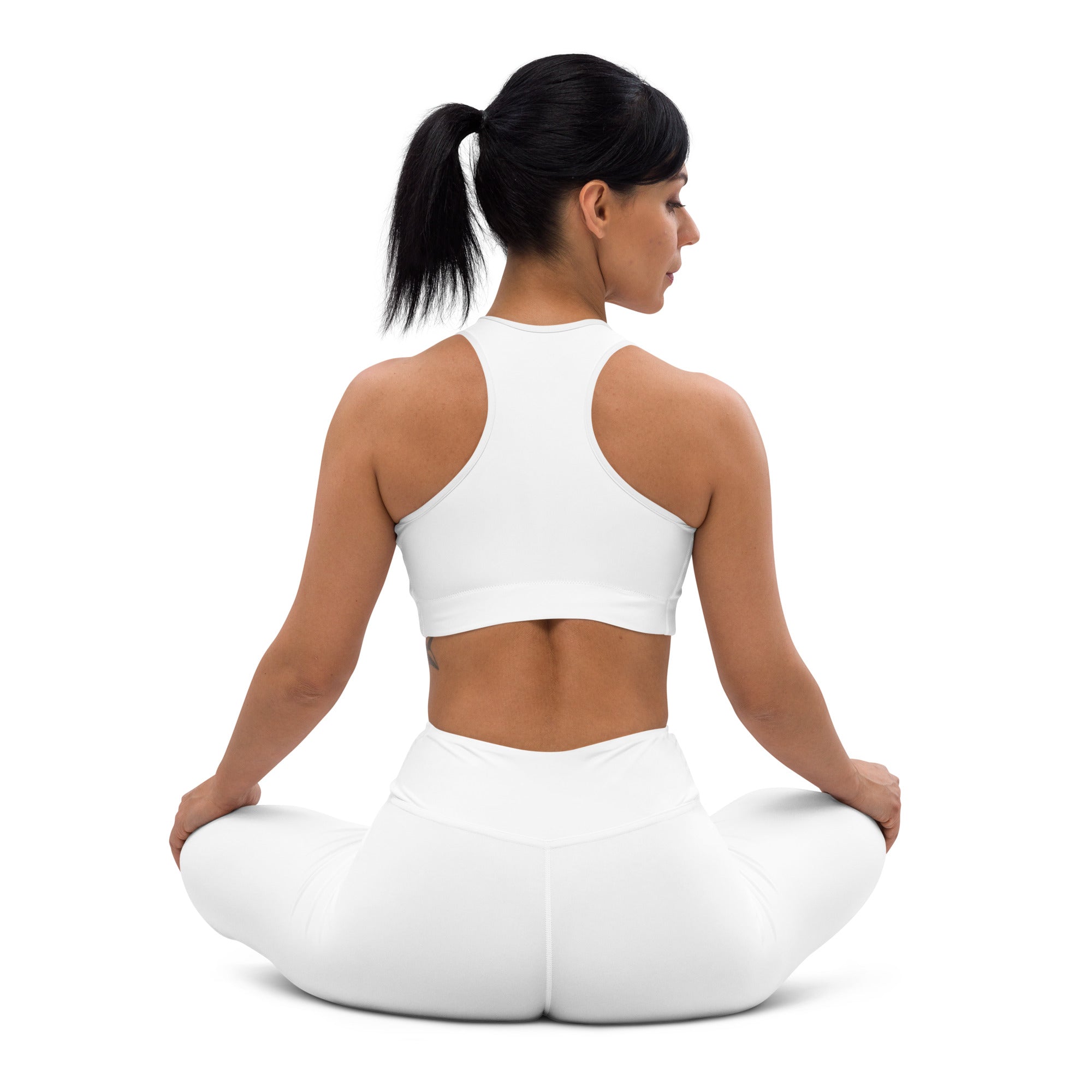 Aloha Bae Logo Padded Yoga Sports Bra-Activewear-alohabae