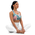 Retro Tropics Padded Sports Bra-Activewear-alohabae