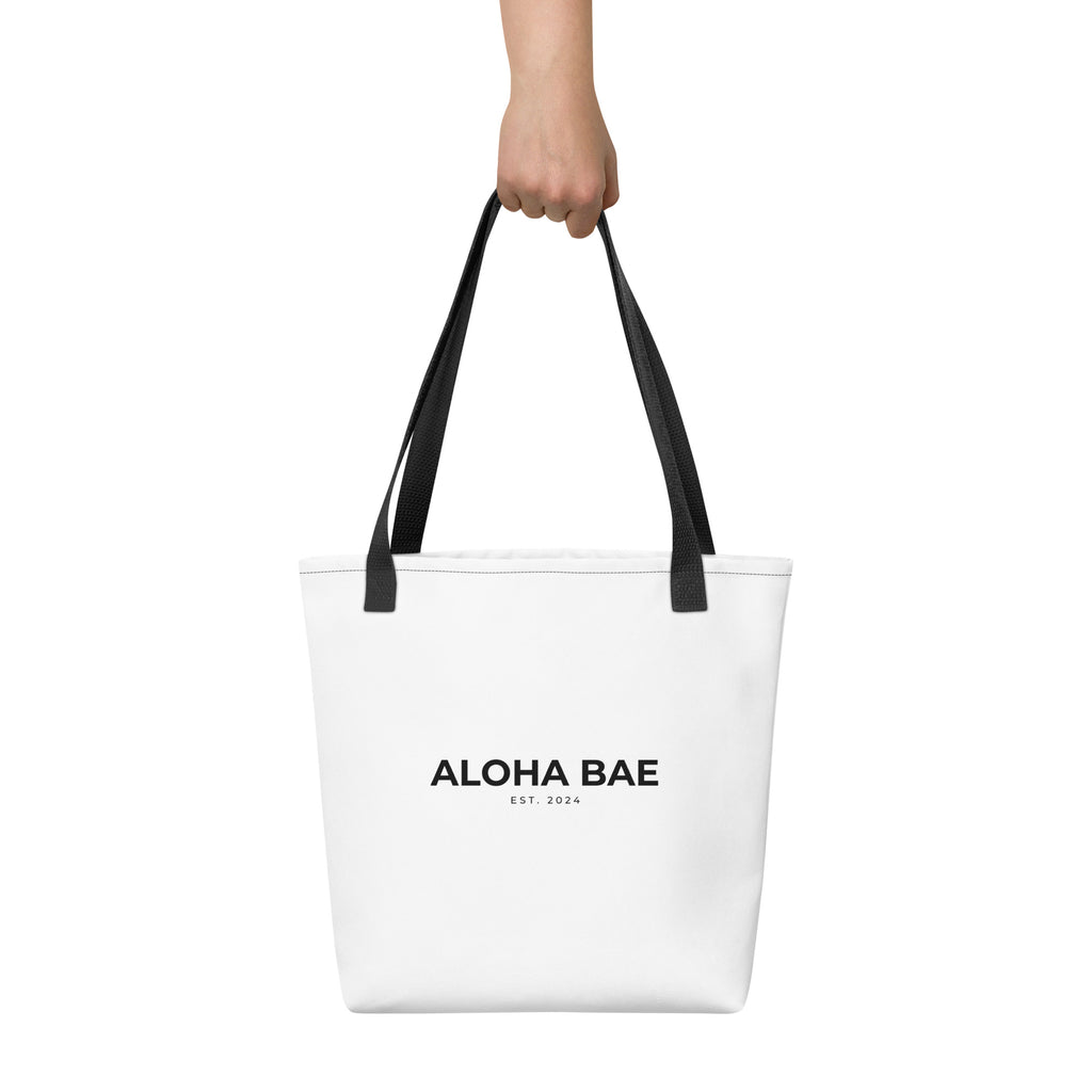Aloha Bae Logo Tote Bag-Bag-alohabae