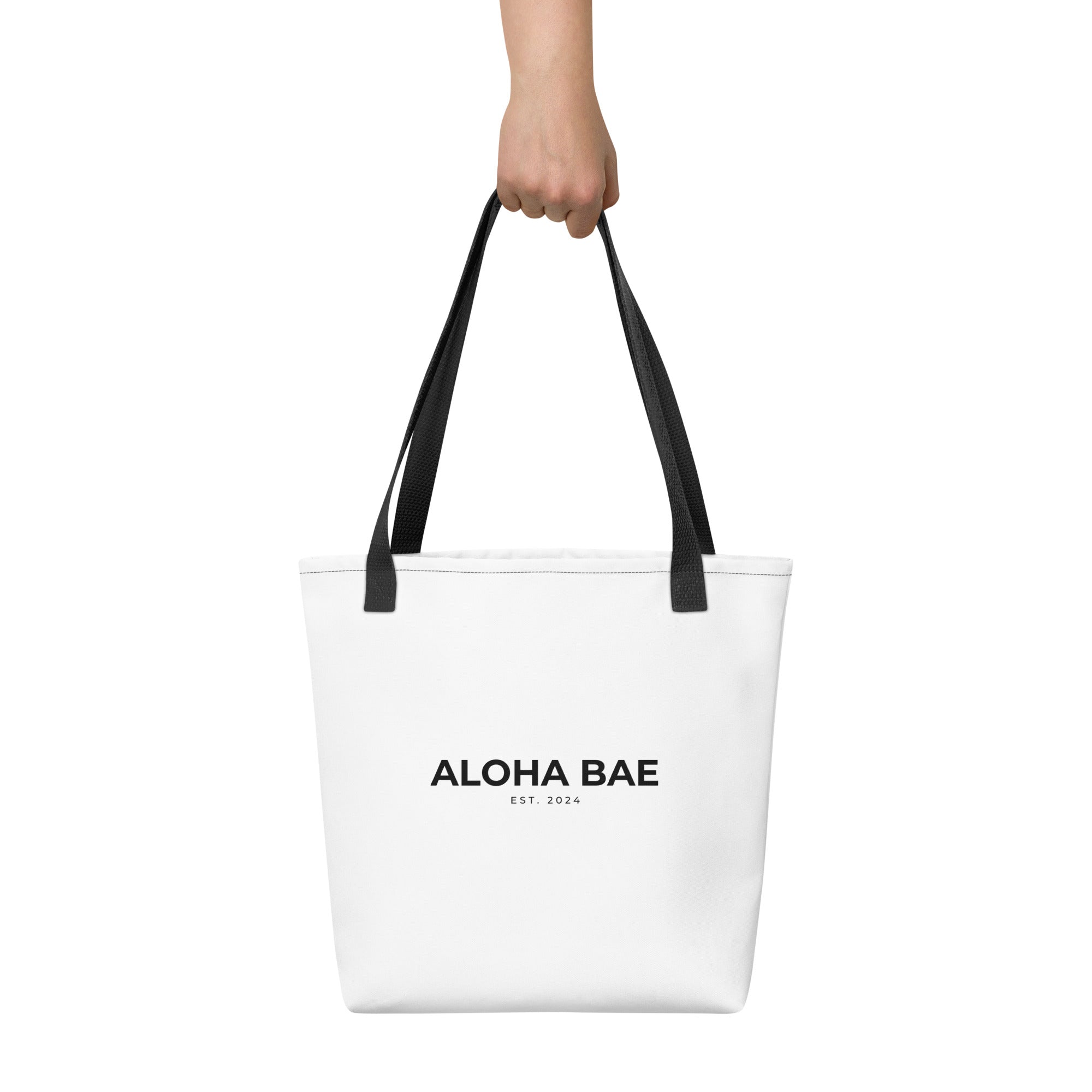 Aloha Bae Logo Tote Bag-Bag-alohabae