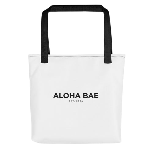 Aloha Bae Logo Tote Bag-Bag-alohabae