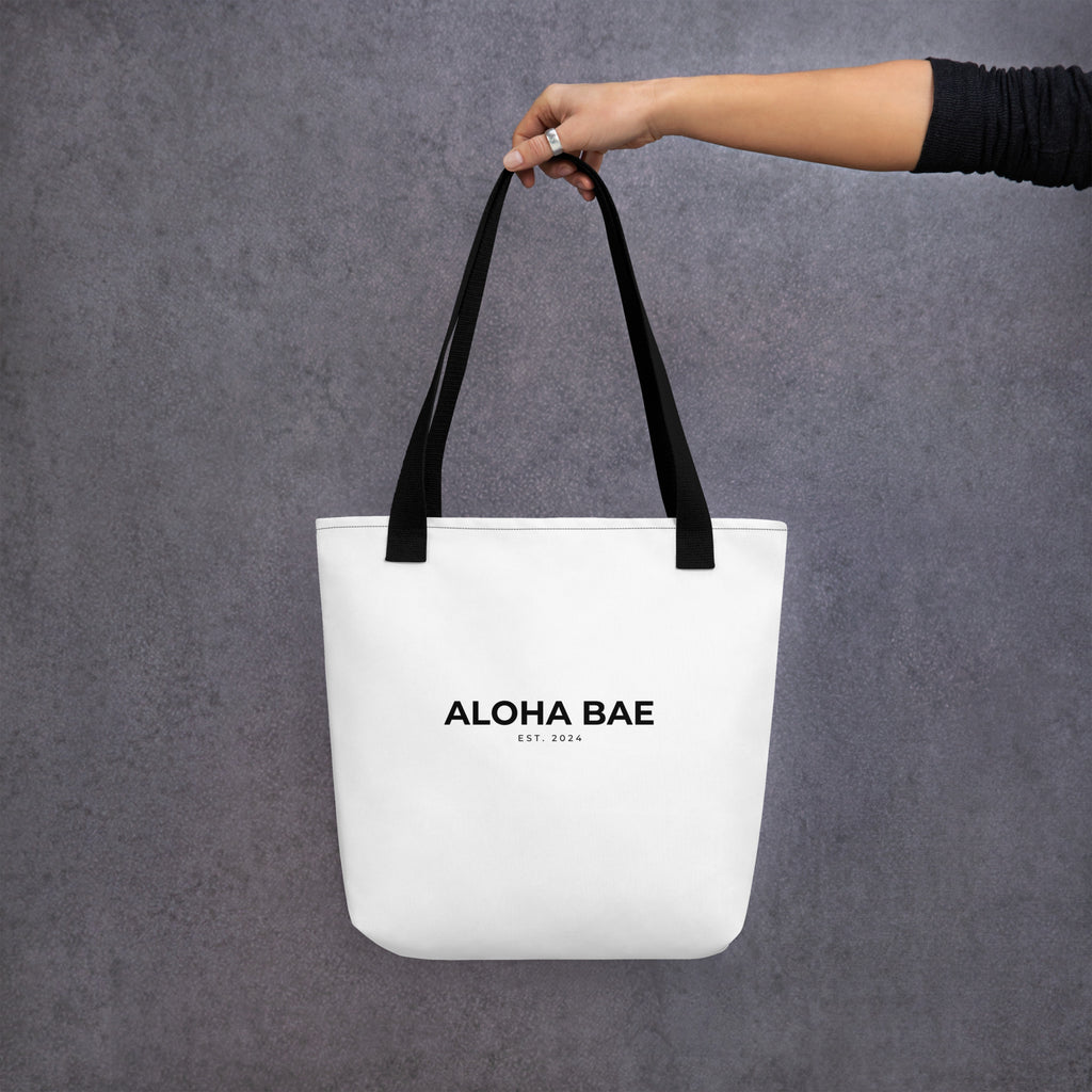 Aloha Bae Logo Tote Bag-Bag-alohabae