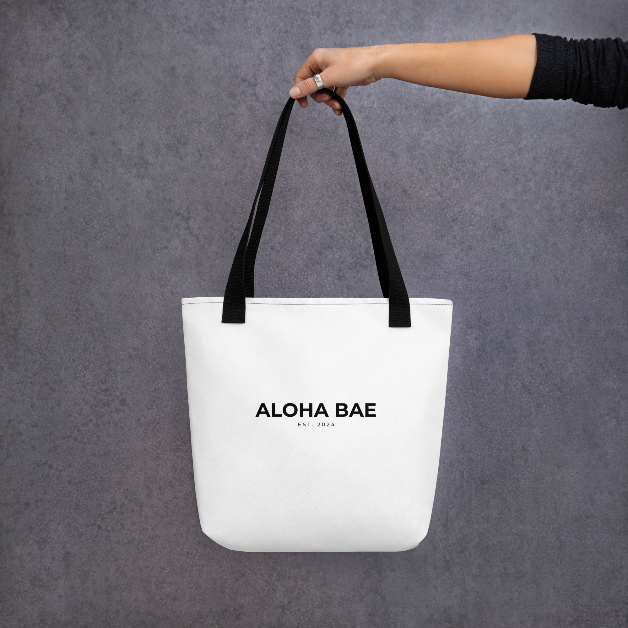 Aloha Bae Logo Tote Bag-Bag-alohabae