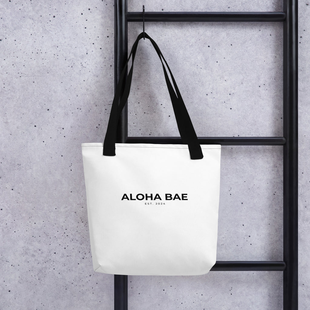 Aloha Bae Logo Tote Bag-Bag-alohabae