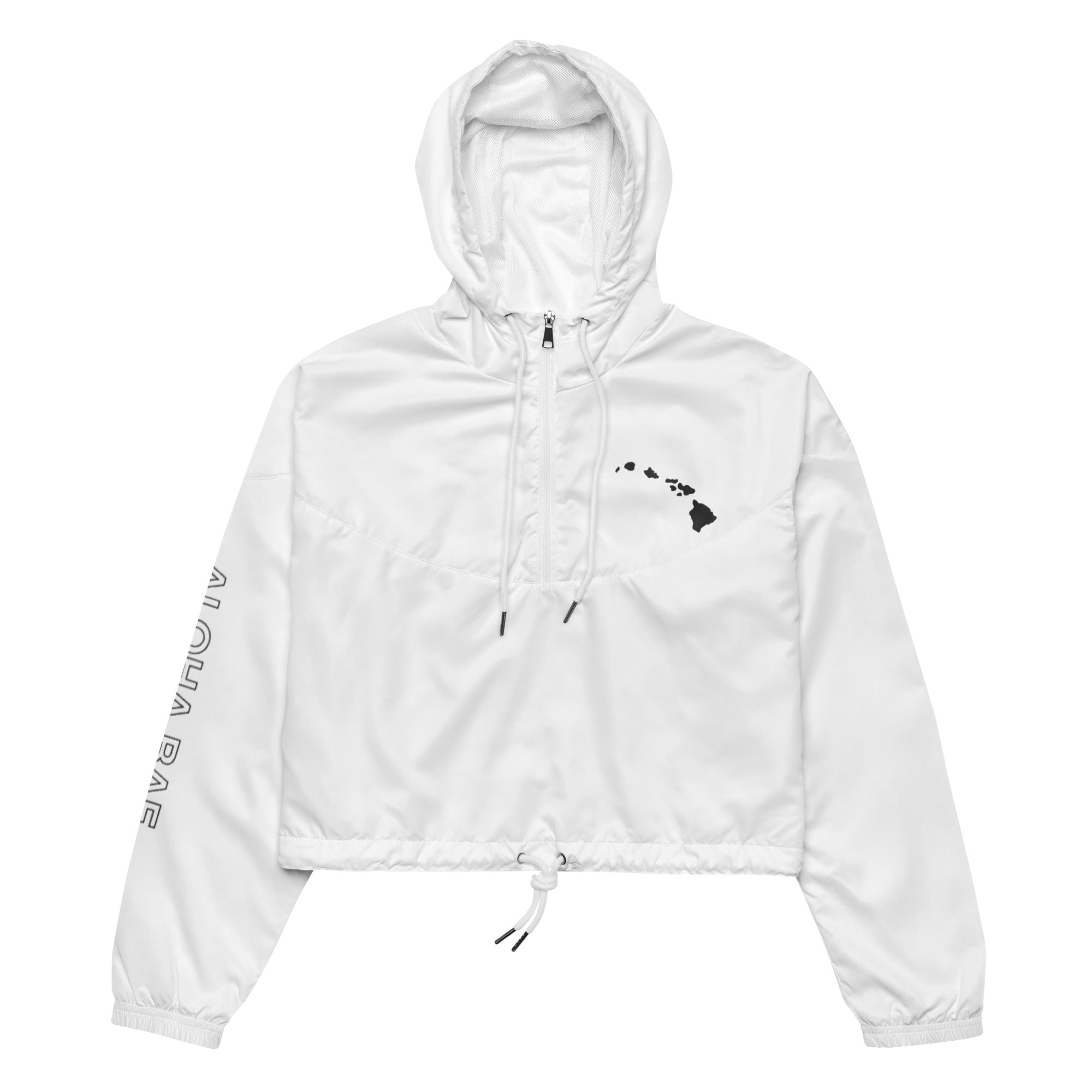 Hawaiian Islands Women’s Cropped Windbreaker-Outerwear-alohabae
