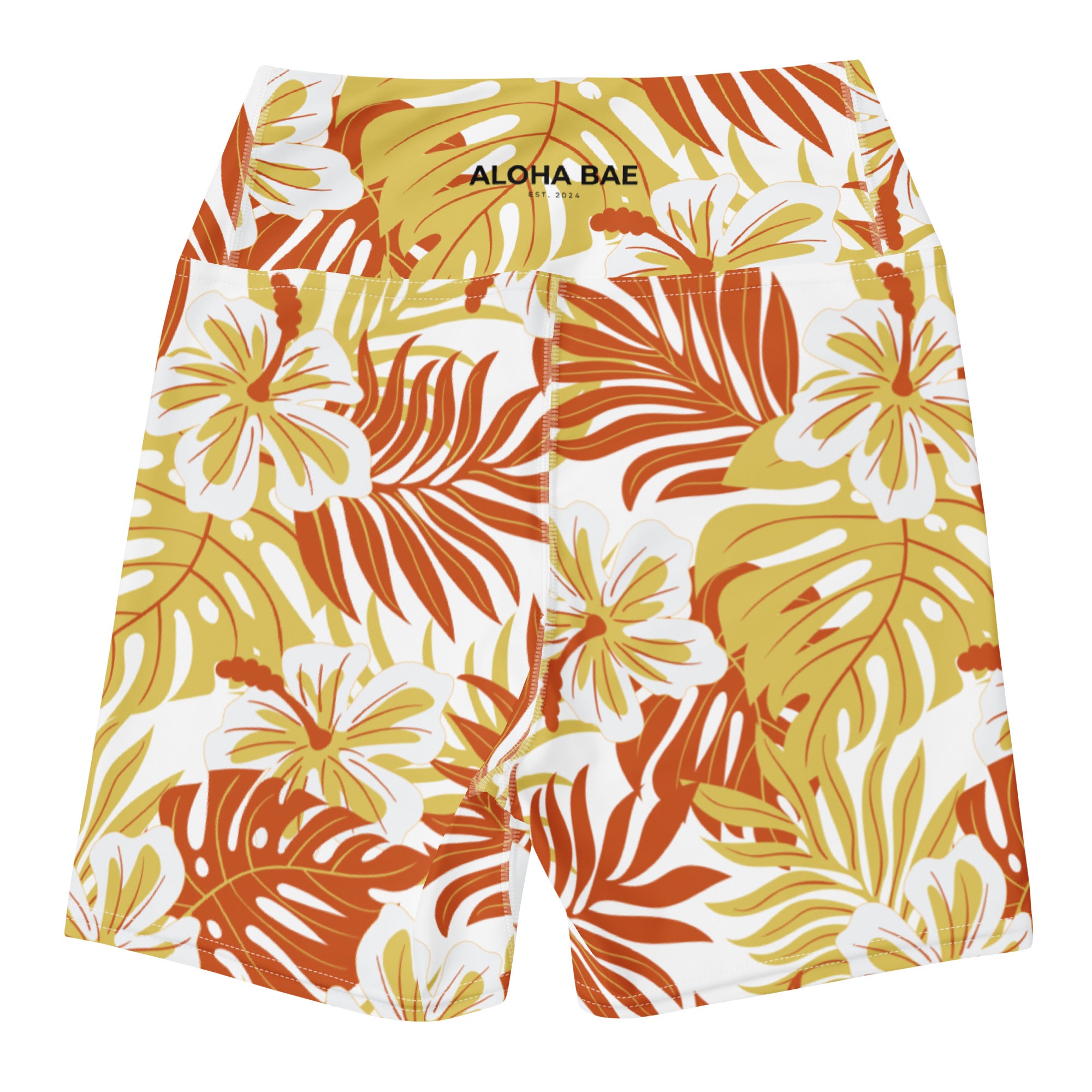 Tropical Pele Yoga Short-Activewear-alohabae