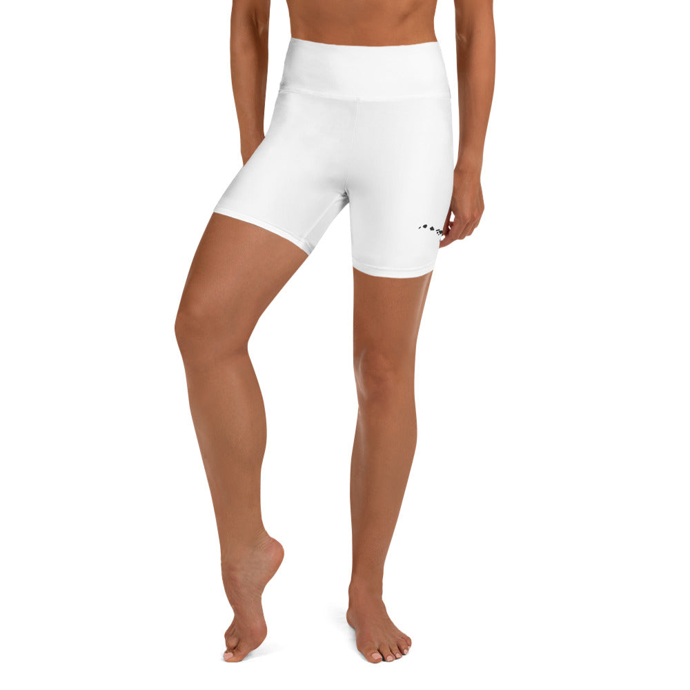 Hawaiian Islands High Waisted Yoga Short-Activewear-alohabae