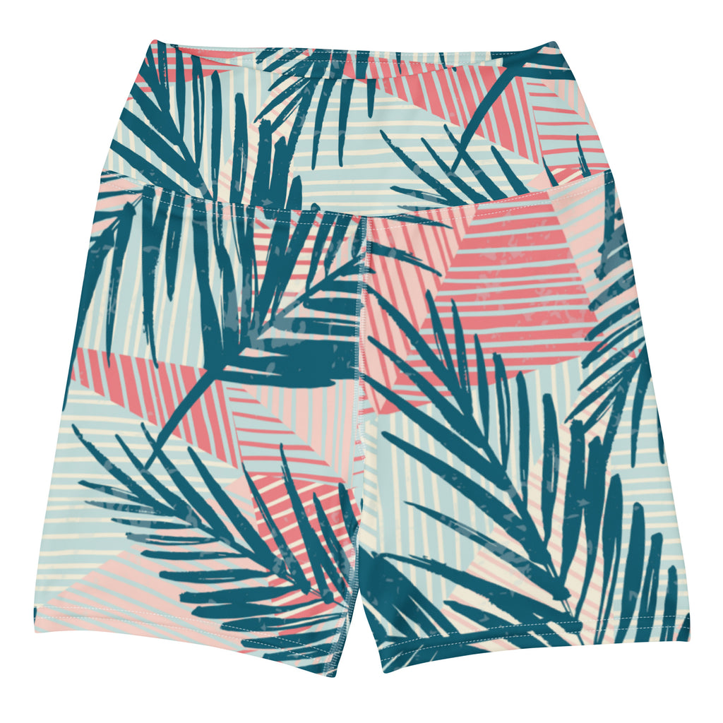 Retro Tropics Yoga Short-Activewear-alohabae