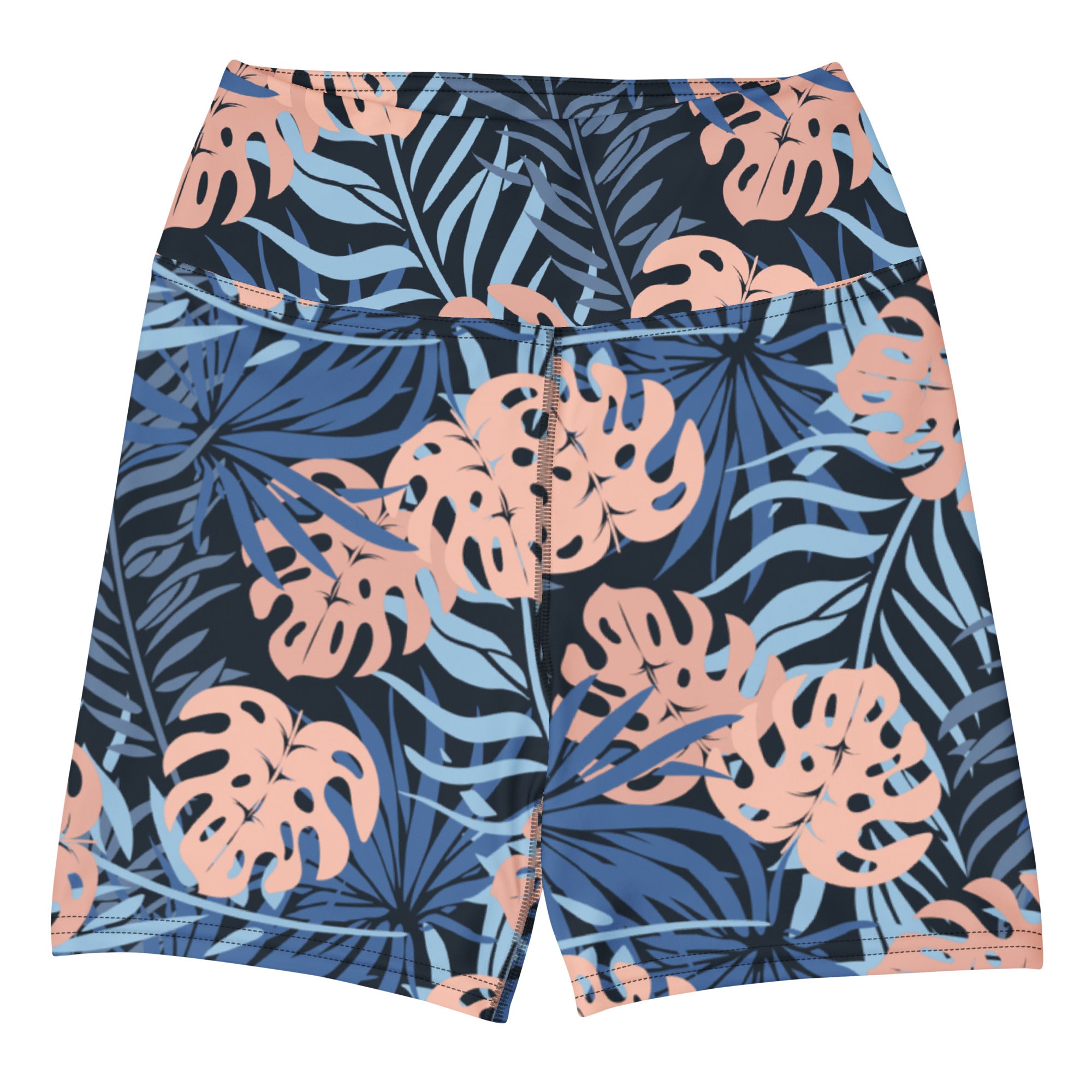 Midnight Tropics Yoga Short-Activewear-alohabae