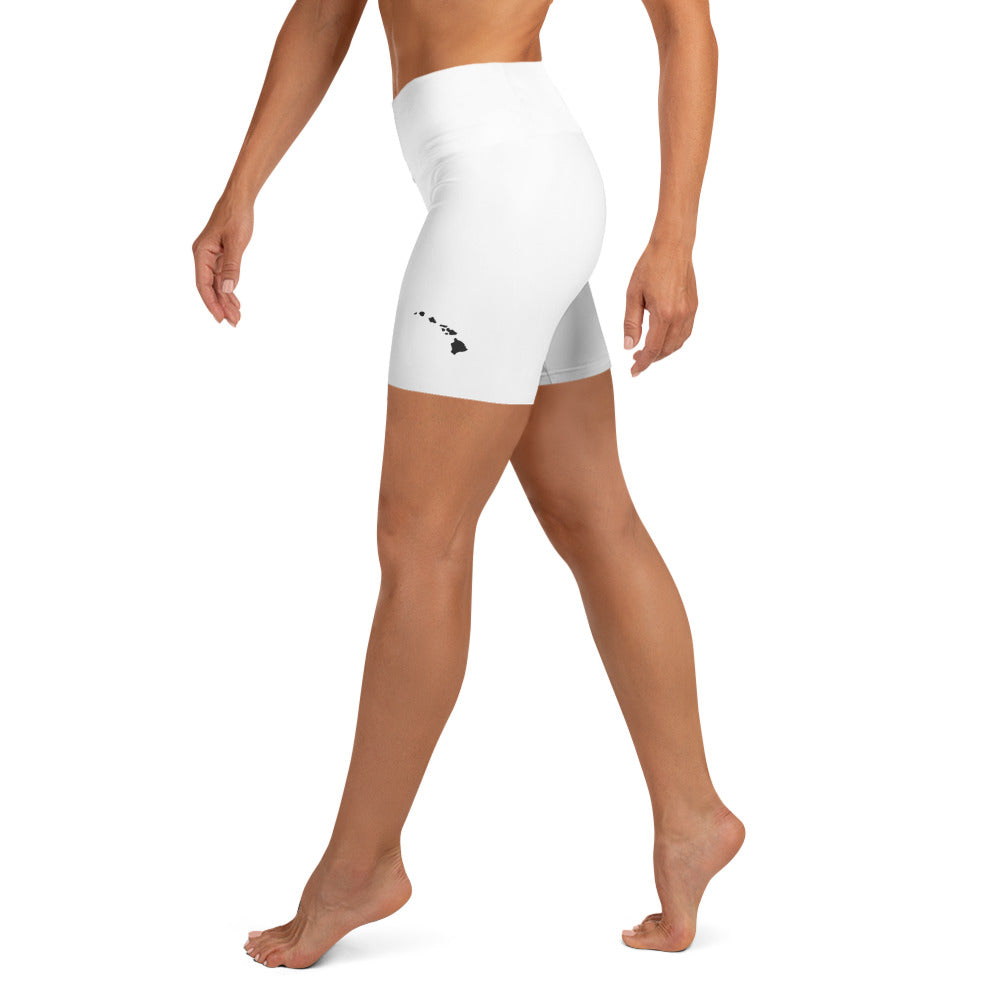 Hawaiian Islands High Waisted Yoga Short-Activewear-alohabae