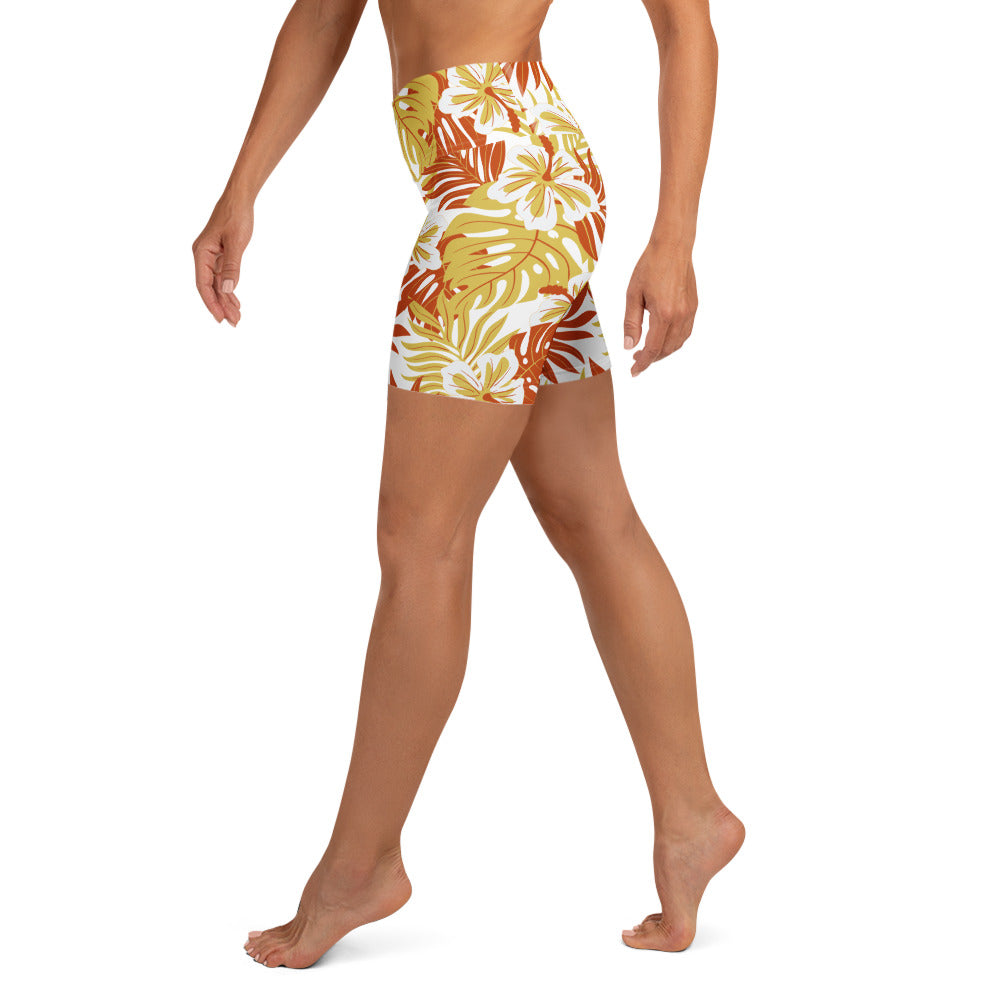 Tropical Pele Yoga Short-Activewear-alohabae