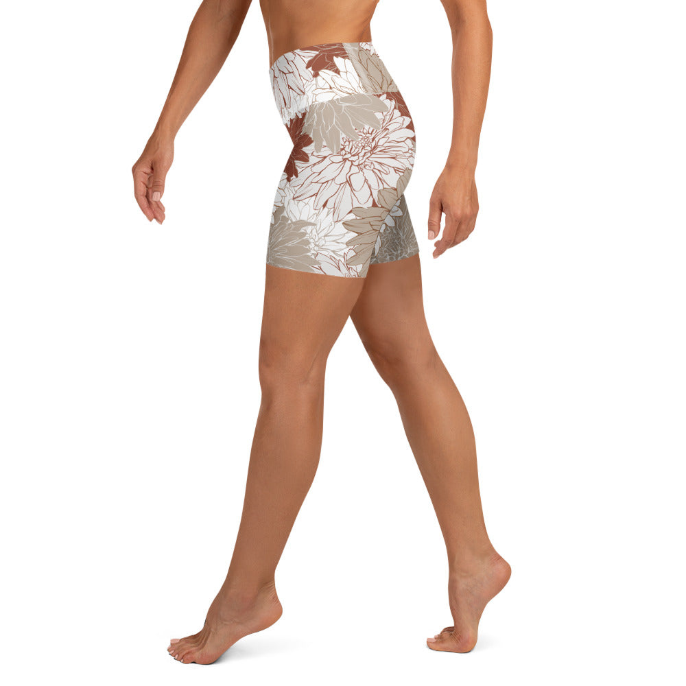 Red Tropics Yoga Short-Activewear-alohabae