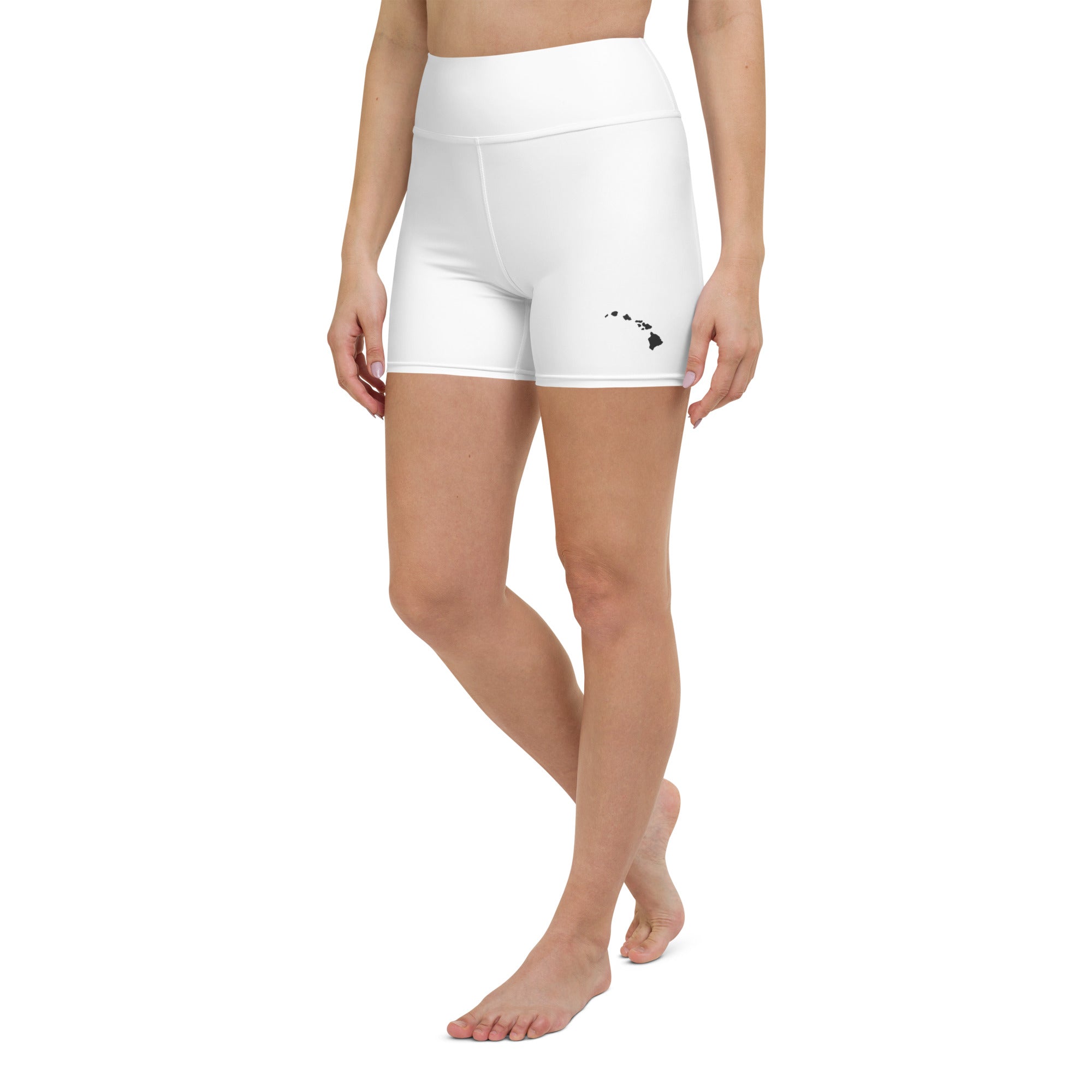 Hawaiian Islands High Waisted Yoga Short-Activewear-alohabae