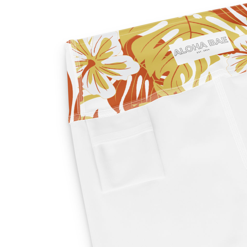 Tropical Pele Yoga Short-Activewear-alohabae