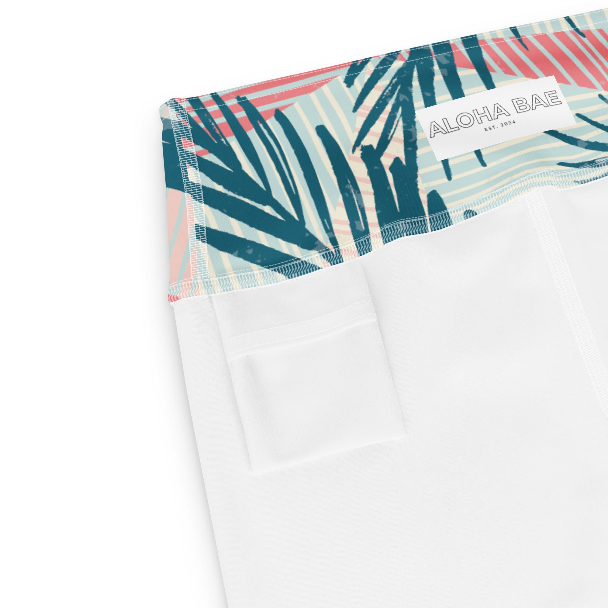 Retro Tropics Yoga Short-Activewear-alohabae