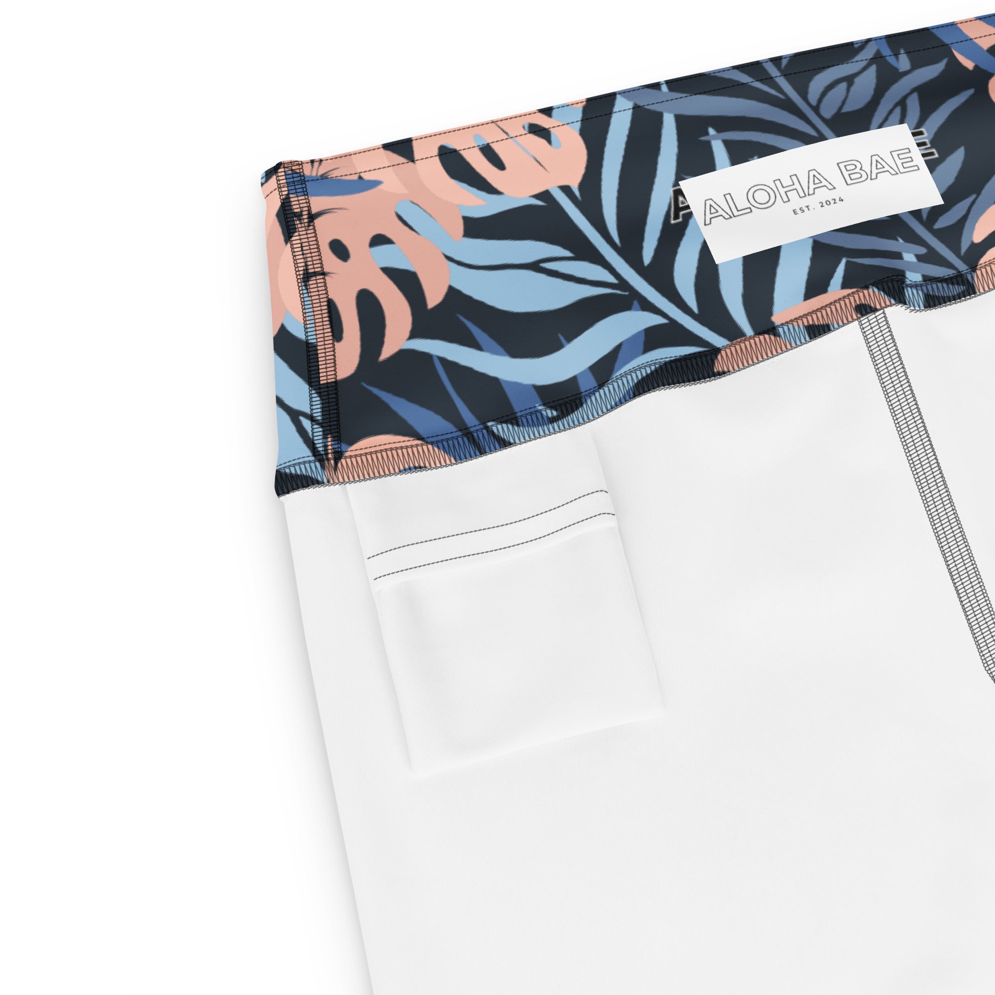 Midnight Tropics Yoga Short-Activewear-alohabae