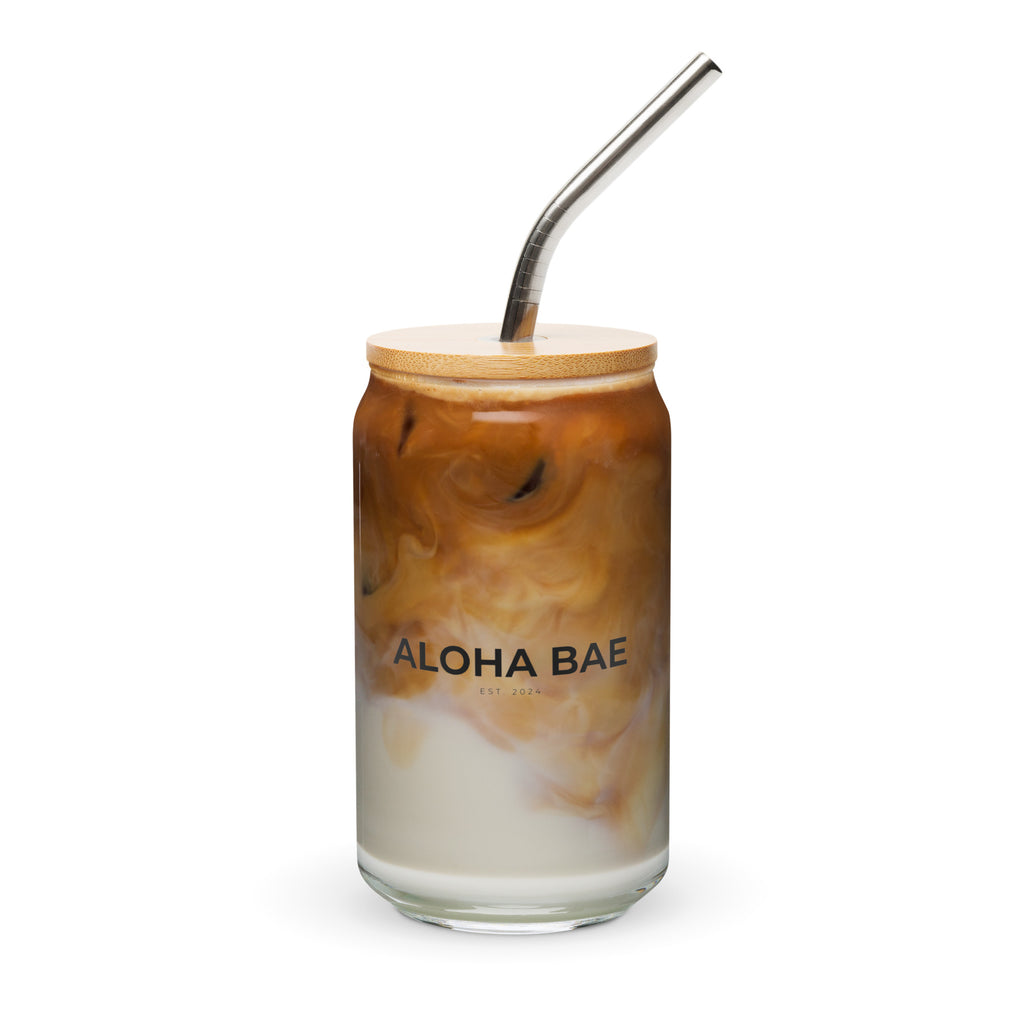 Aloha Bae Var. 1 Collectible Can-Shaped Glass - Hawaiian Wahine Collection-Drinkware-alohabae