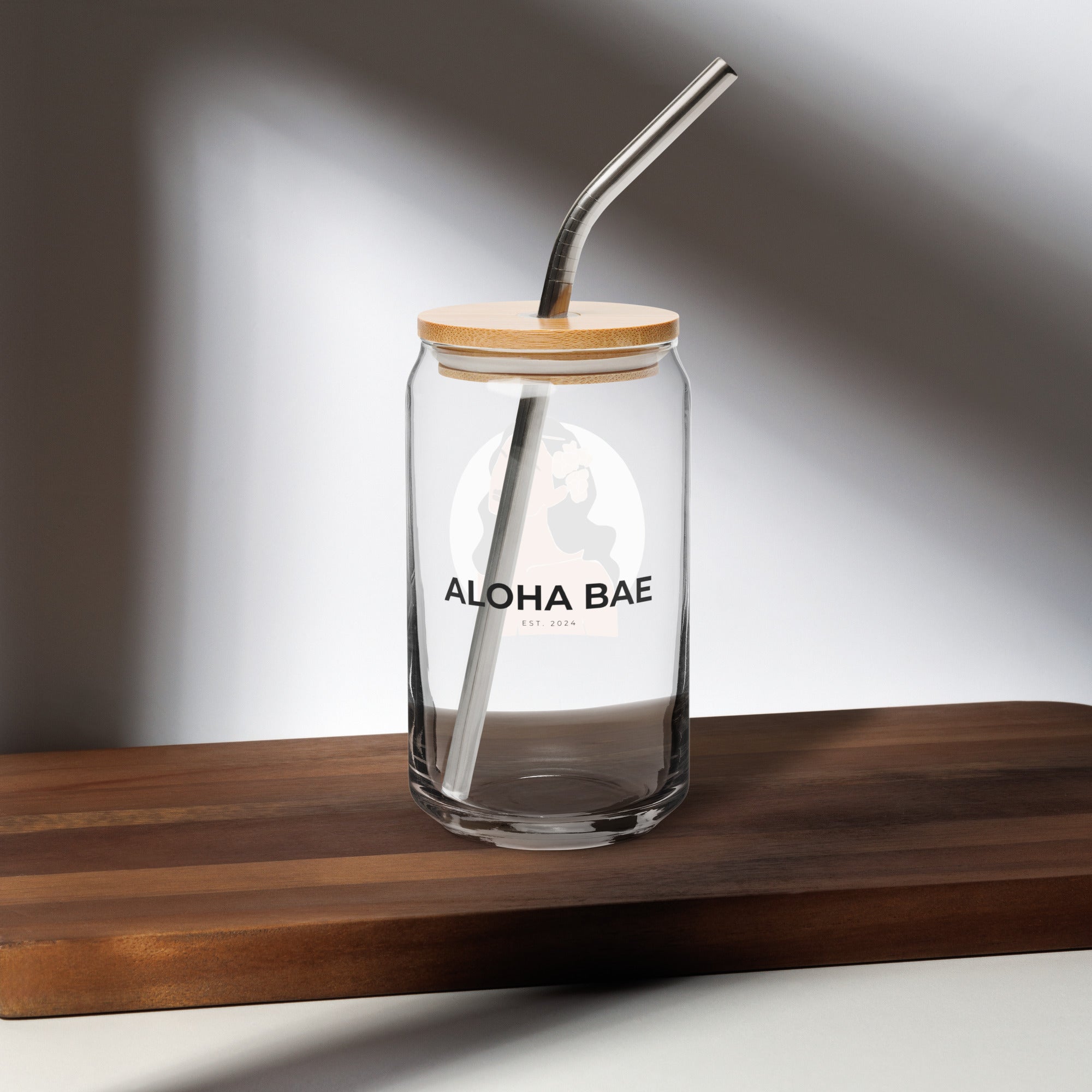 Aloha Bae Var. 3 Collectible Can-Shaped Glass - Hawaiian Wahine Collection-Drinkware-alohabae