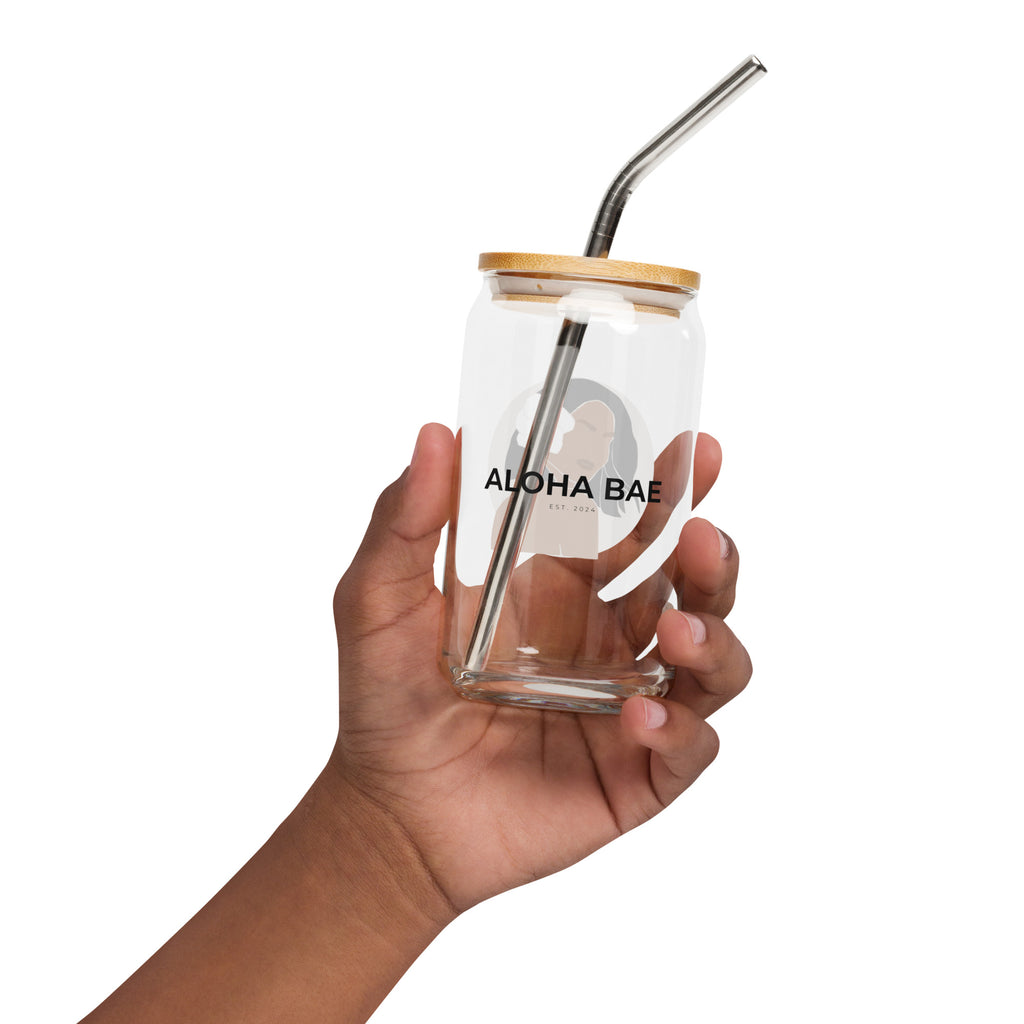 Aloha Bae Var. 4 Collectible Can-Shaped Glass - Hawaiian Wahine Collection-Drinkware-alohabae