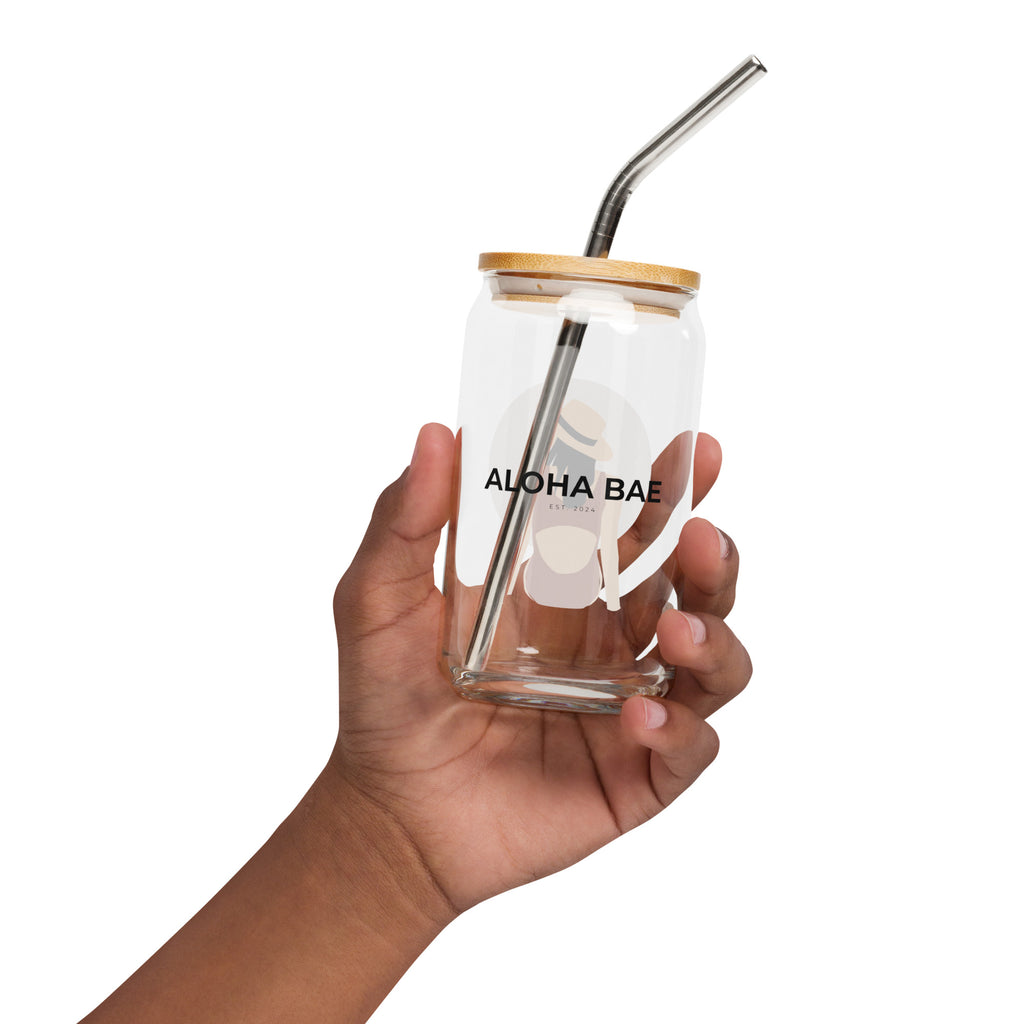 Aloha Bae Var. 5 Collectible Can-Shaped Glass - Hawaiian Wahine Collection-Drinkware-alohabae