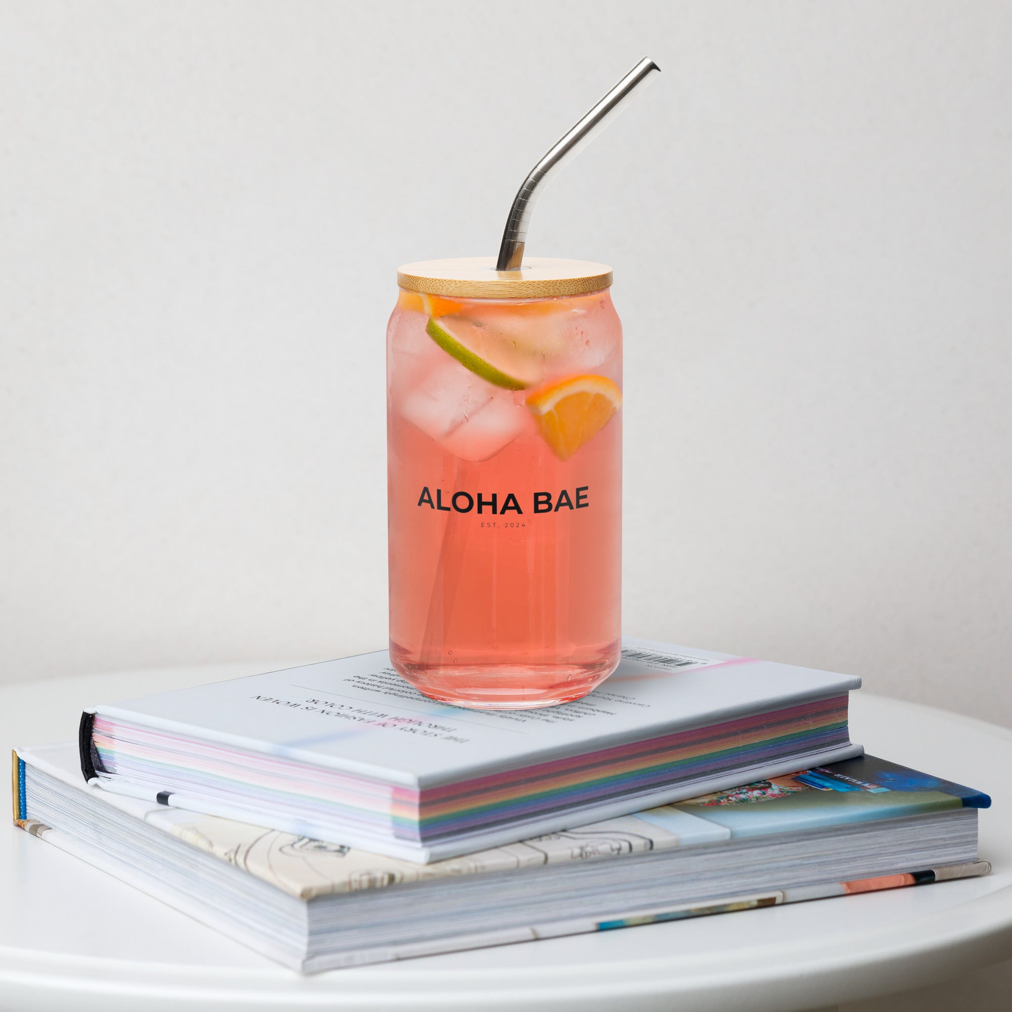 Aloha Bae Var. 5 Collectible Can-Shaped Glass - Hawaiian Wahine Collection-Drinkware-alohabae