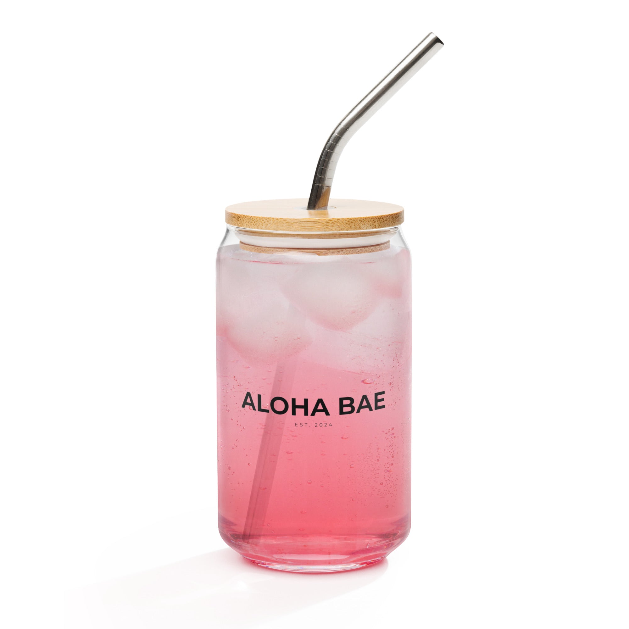 Aloha Bae Var. 5 Collectible Can-Shaped Glass - Hawaiian Wahine Collection-Drinkware-alohabae