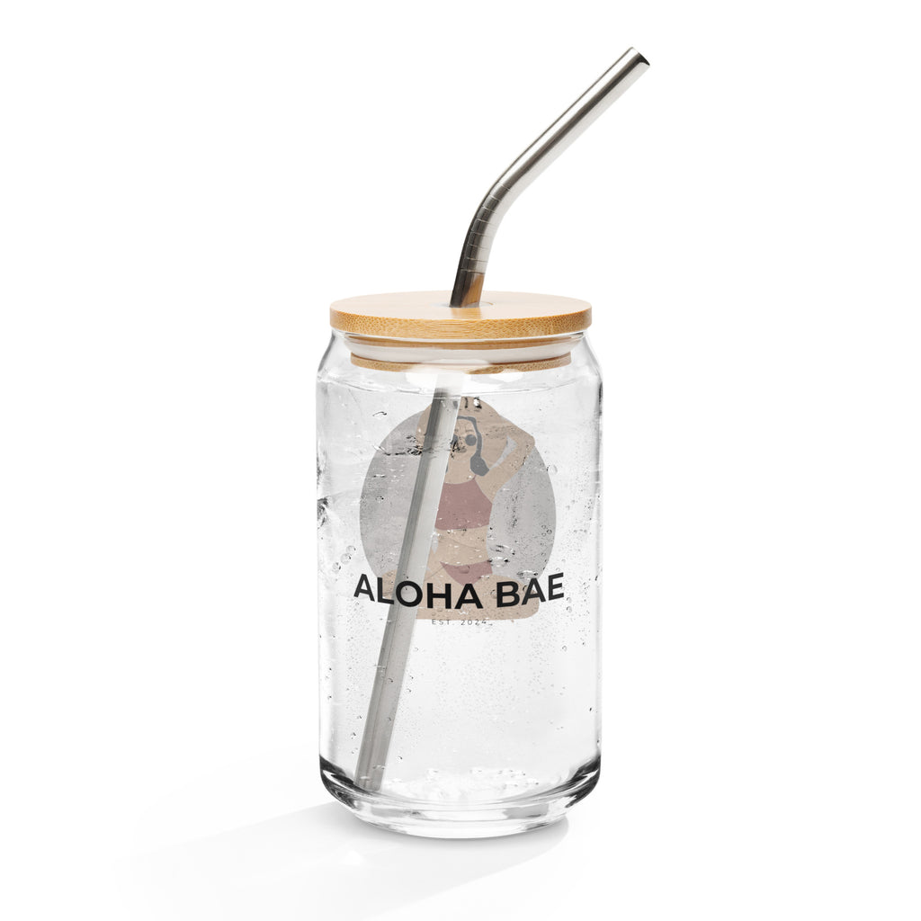 Aloha Bae Var. 6 Collectible Can-Shaped Glass - Hawaiian Wahine Collection-Drinkware-alohabae