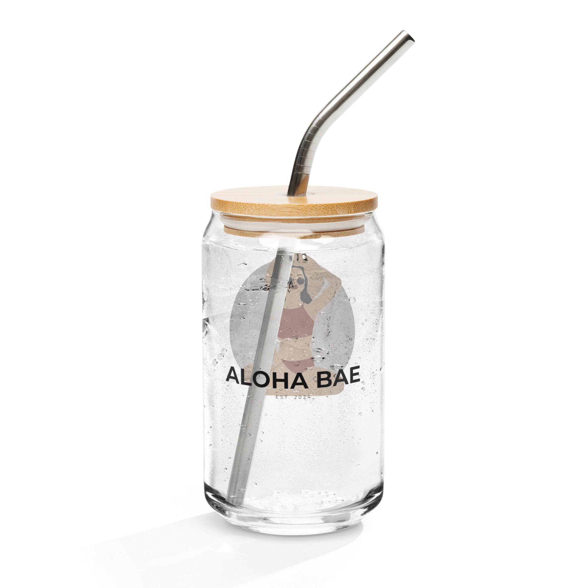 Aloha Bae Var. 6 Collectible Can-Shaped Glass - Hawaiian Wahine Collection-Drinkware-alohabae