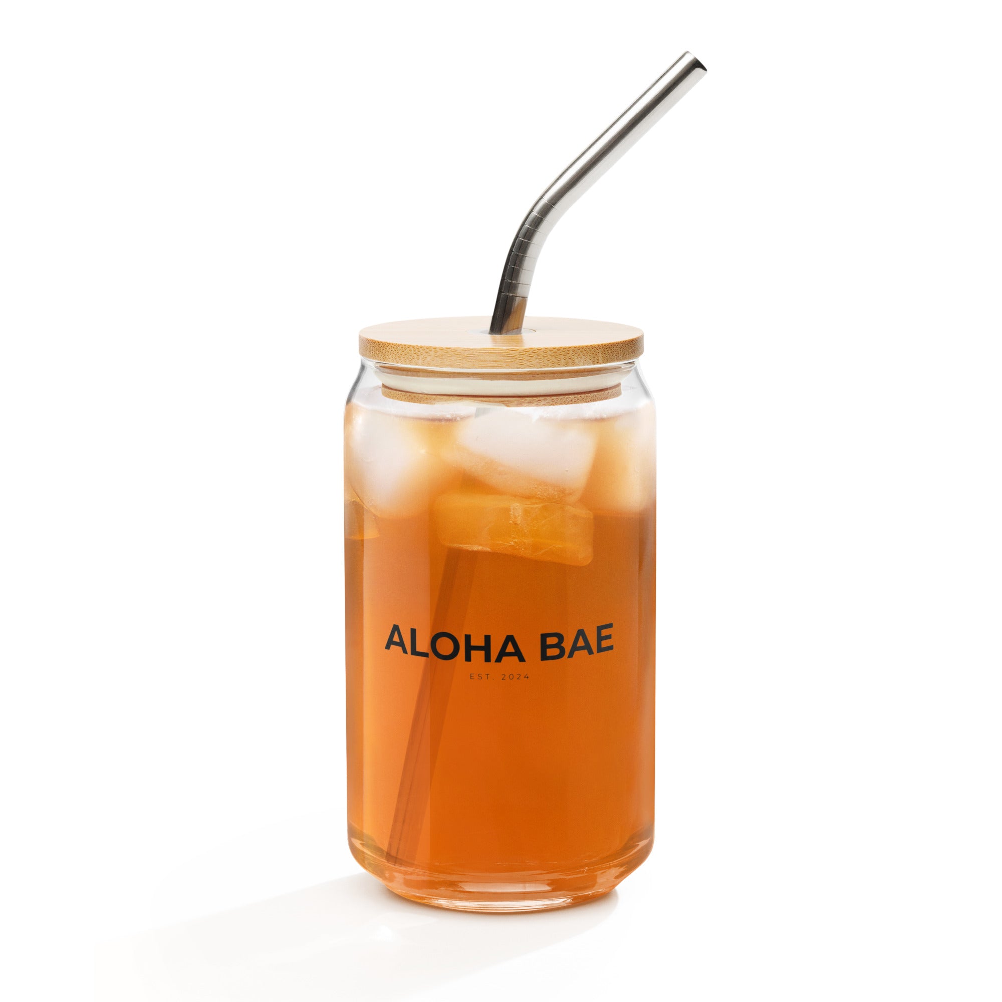 Aloha Bae Var. 6 Collectible Can-Shaped Glass - Hawaiian Wahine Collection-Drinkware-alohabae