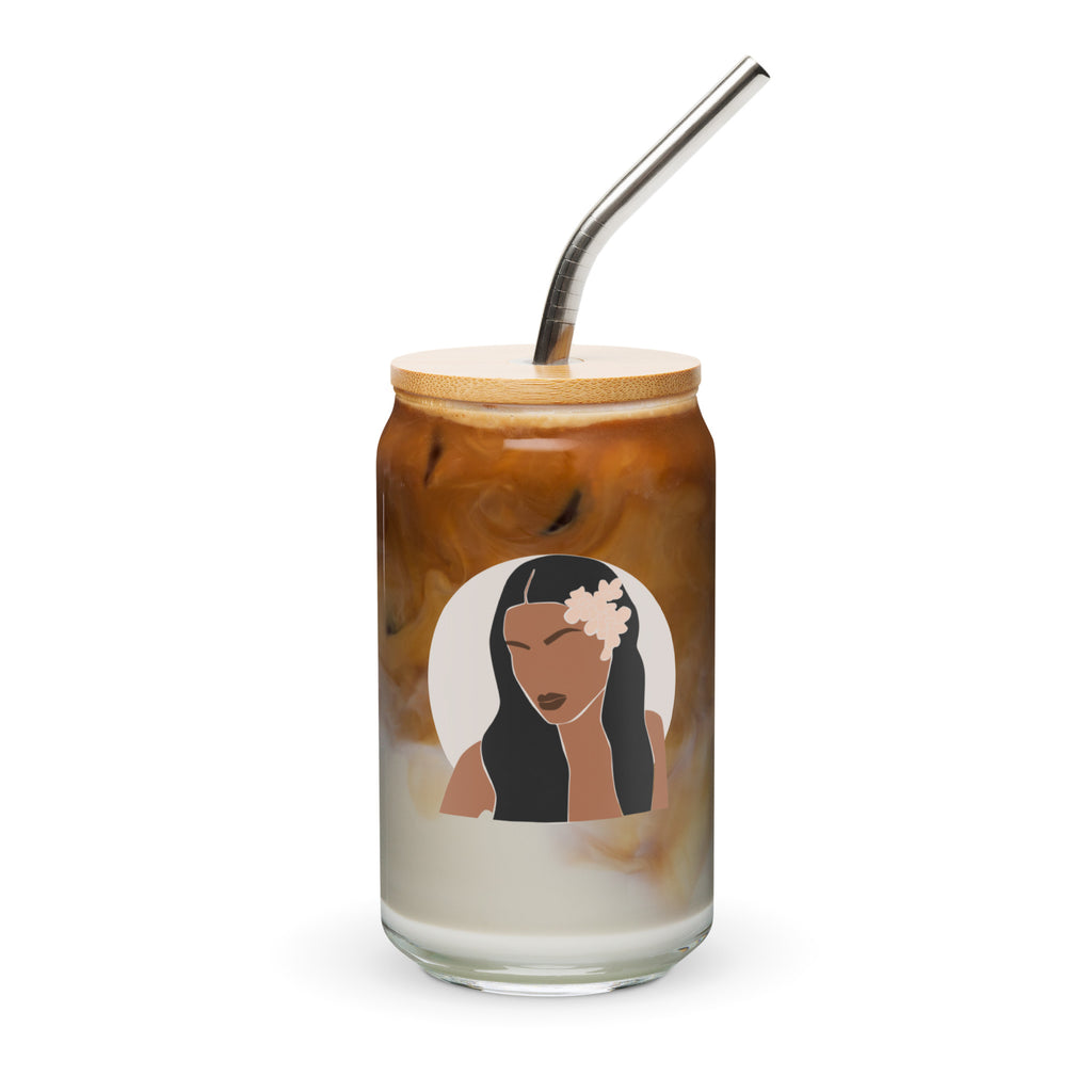 Aloha Bae Var. 1 Collectible Can-Shaped Glass - Hawaiian Wahine Collection-Drinkware-alohabae