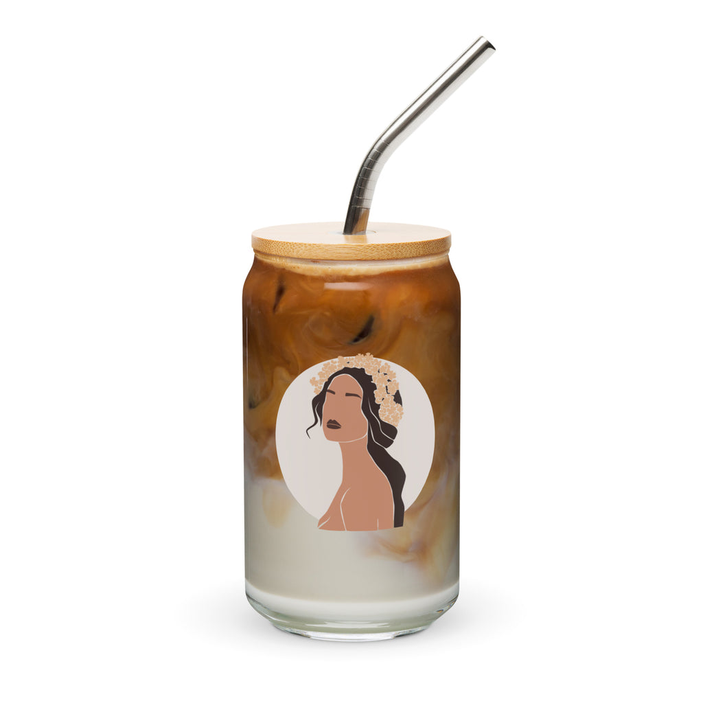 Aloha Bae Var. 2 Collectible Can-Shaped Glass - Hawaiian Wahine Collection-Drinkware-alohabae