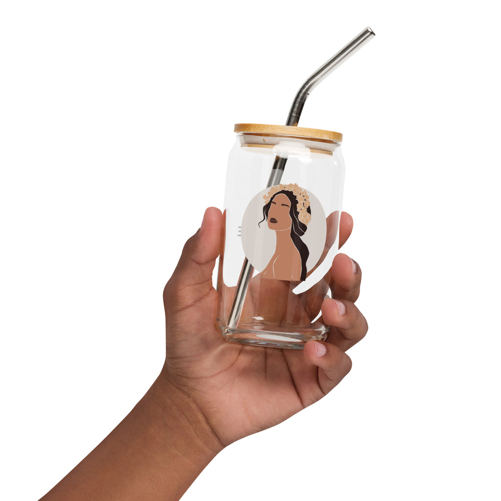 Aloha Bae Var. 2 Collectible Can-Shaped Glass - Hawaiian Wahine Collection-Drinkware-alohabae