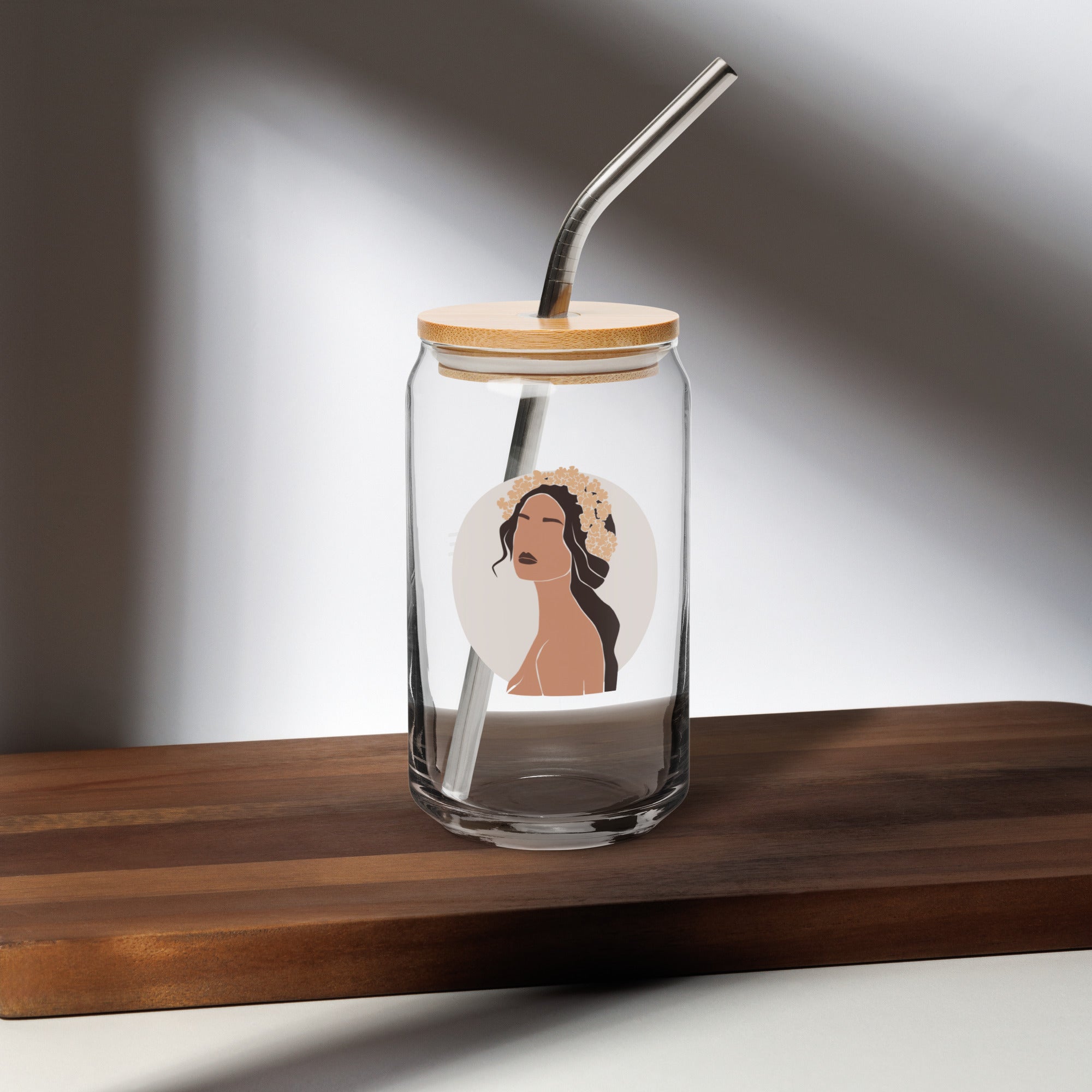Aloha Bae Var. 2 Collectible Can-Shaped Glass - Hawaiian Wahine Collection-Drinkware-alohabae