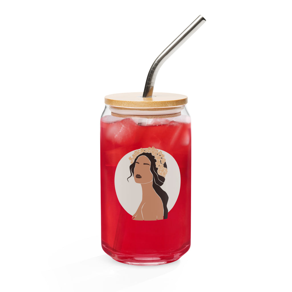 Aloha Bae Var. 2 Collectible Can-Shaped Glass - Hawaiian Wahine Collection-Drinkware-alohabae