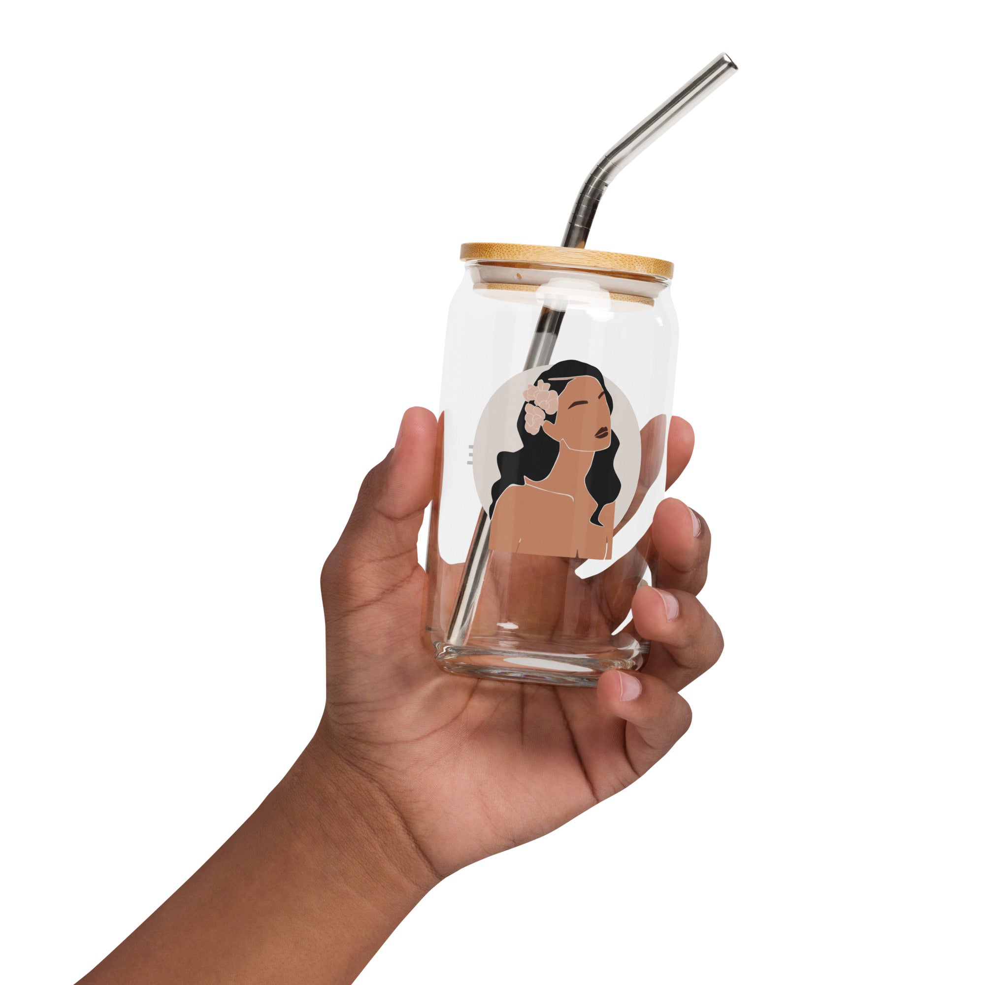 Aloha Bae Var. 3 Collectible Can-Shaped Glass - Hawaiian Wahine Collection-Drinkware-alohabae