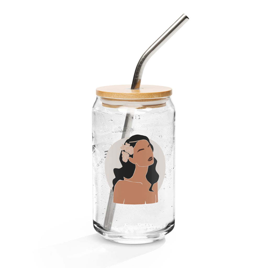 Aloha Bae Var. 3 Collectible Can-Shaped Glass - Hawaiian Wahine Collection-Drinkware-alohabae