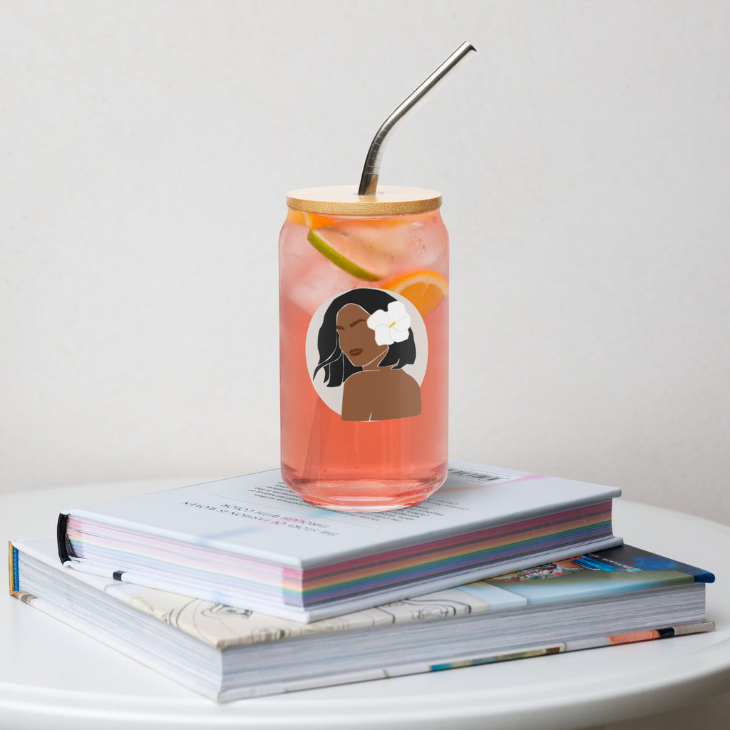 Aloha Bae Var. 4 Collectible Can-Shaped Glass - Hawaiian Wahine Collection-Drinkware-alohabae