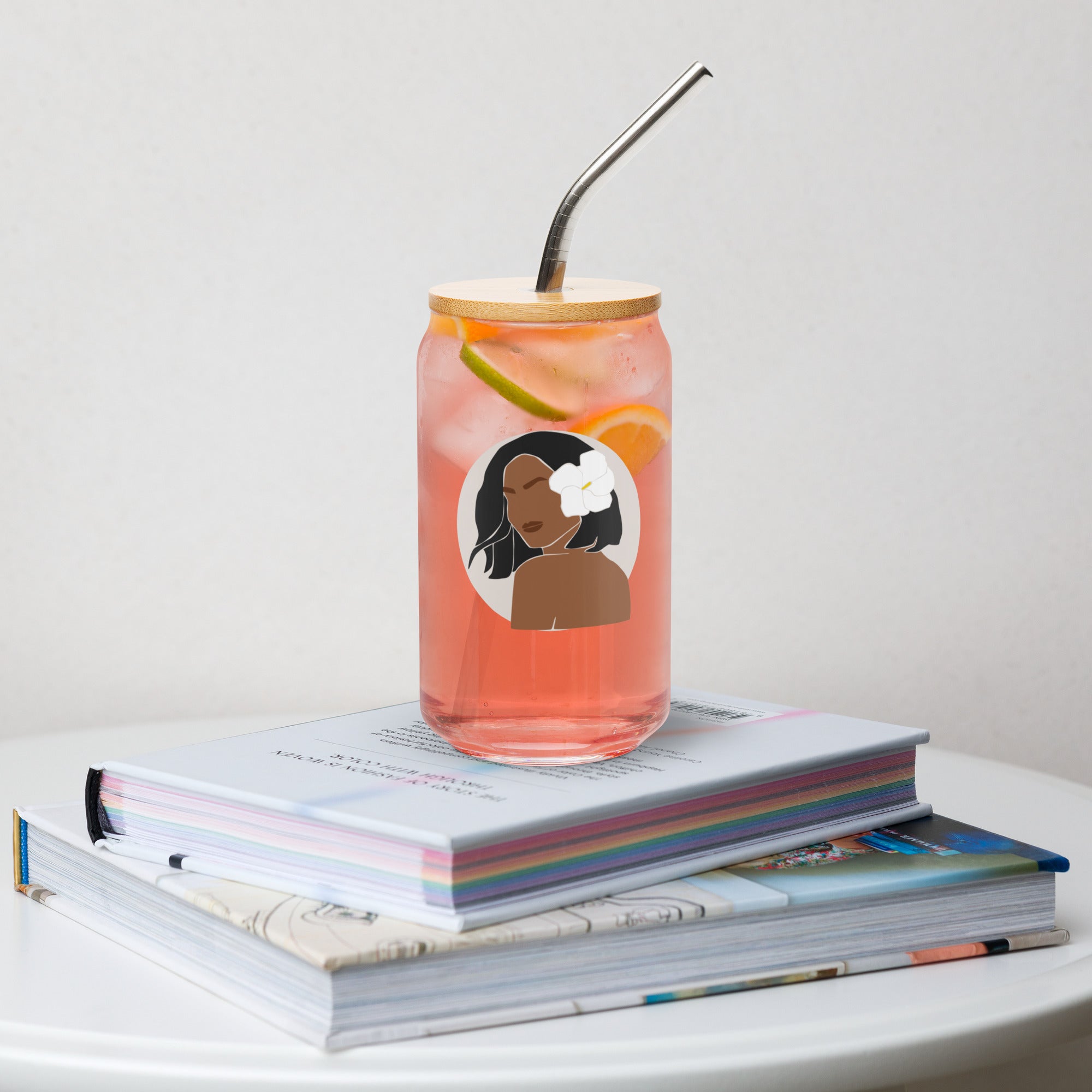 Aloha Bae Var. 4 Collectible Can-Shaped Glass - Hawaiian Wahine Collection-Drinkware-alohabae