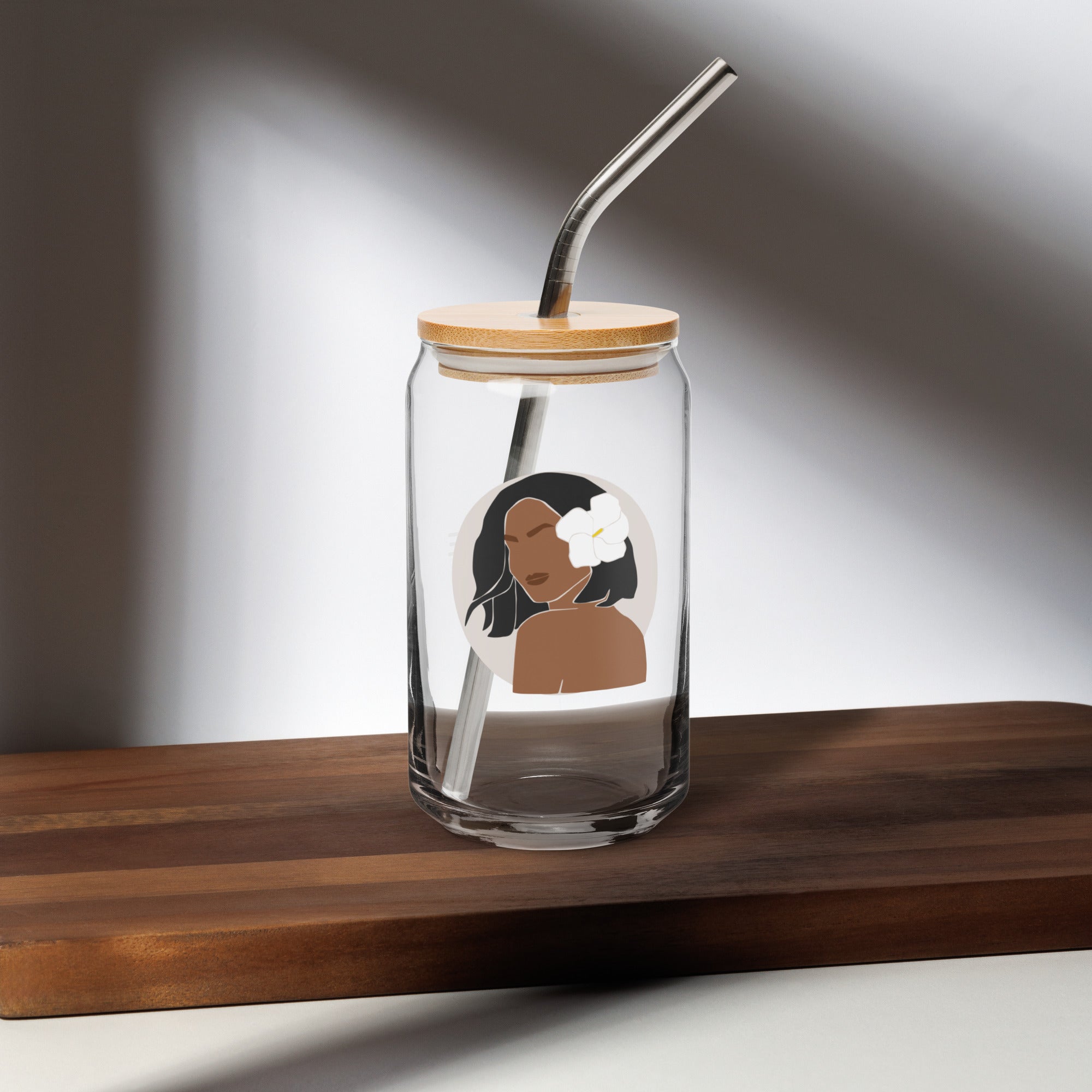 Aloha Bae Var. 4 Collectible Can-Shaped Glass - Hawaiian Wahine Collection-Drinkware-alohabae