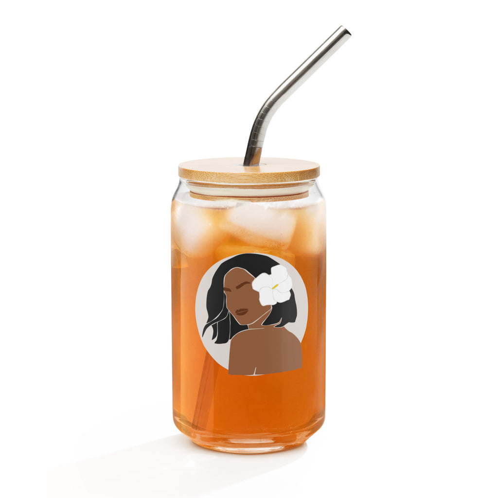 Aloha Bae Var. 4 Collectible Can-Shaped Glass - Hawaiian Wahine Collection-Drinkware-alohabae