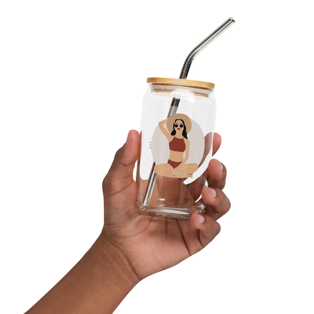 Aloha Bae Var. 6 Collectible Can-Shaped Glass - Hawaiian Wahine Collection-Drinkware-alohabae